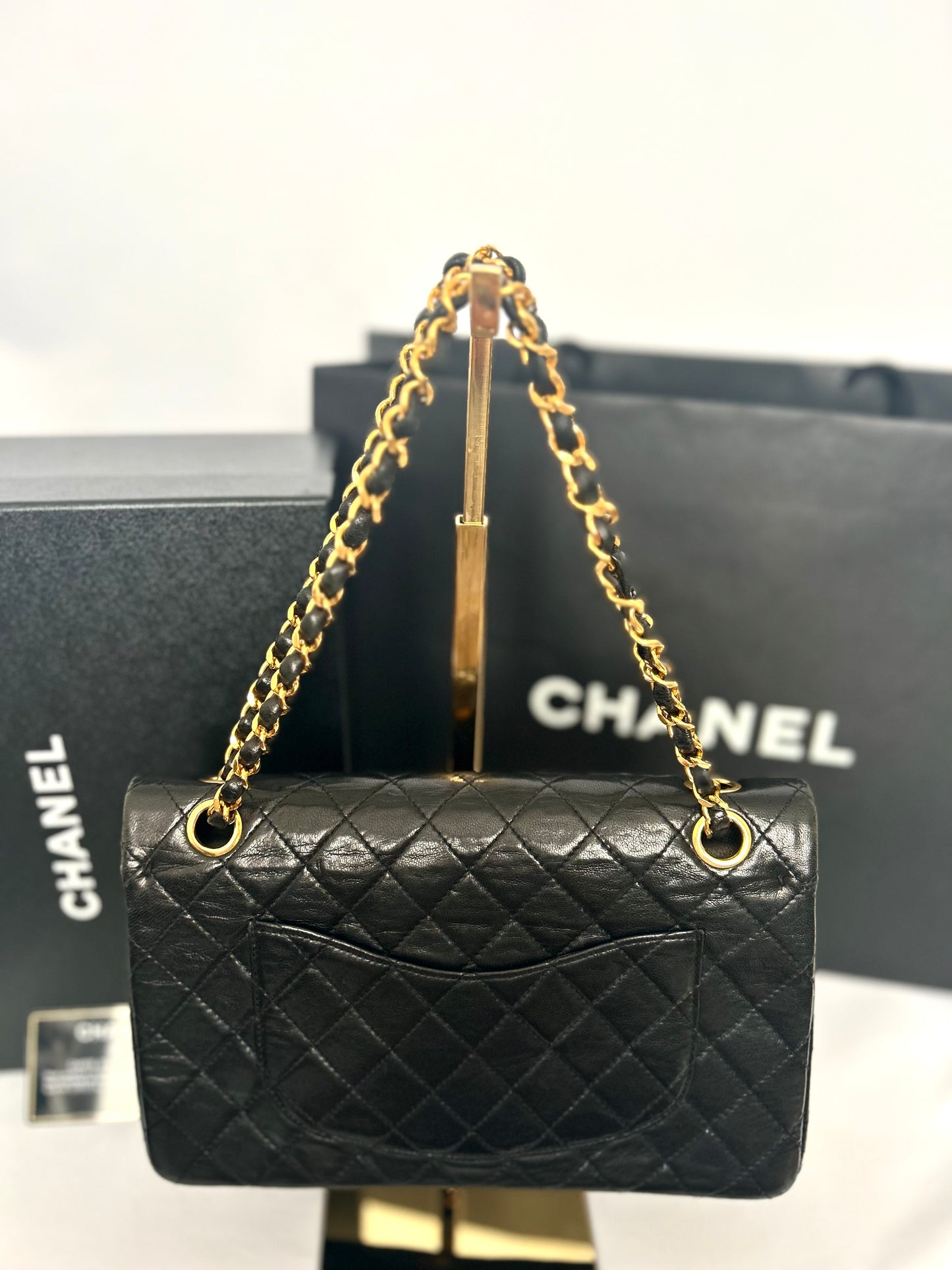 Chanel Black Lambskin Classic Flap