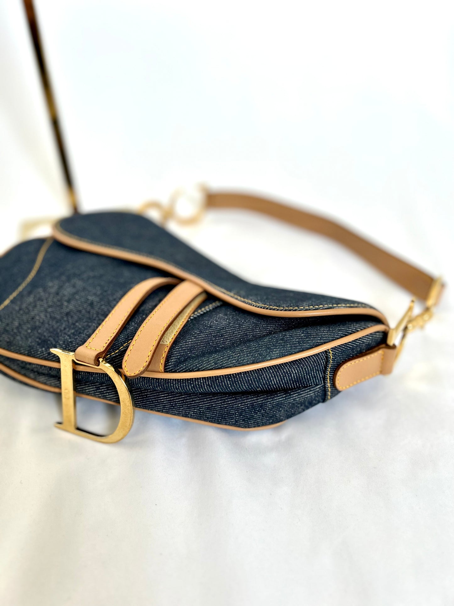 Dior Denim Saddle Bag