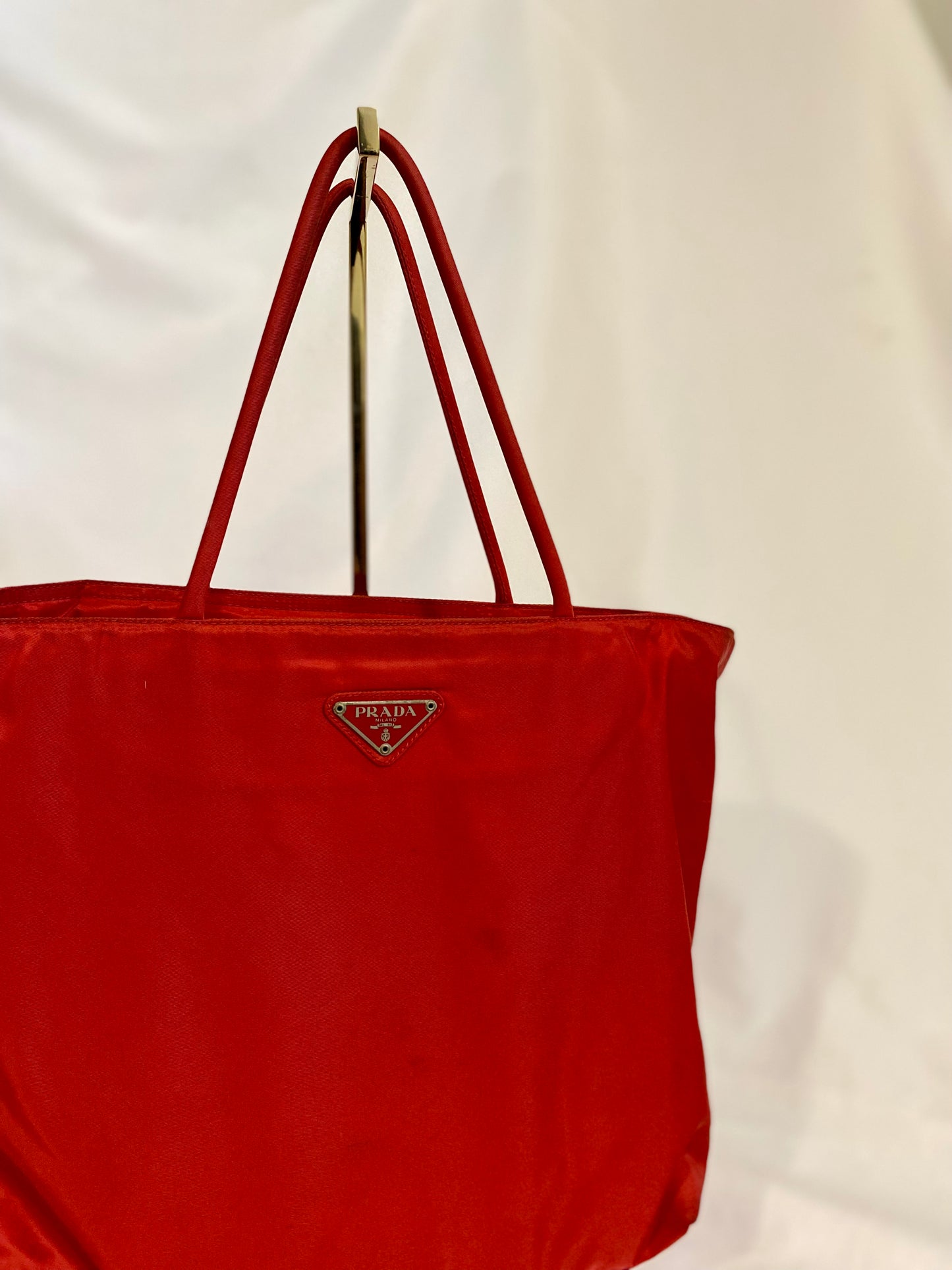 Red Prada Tote Bag