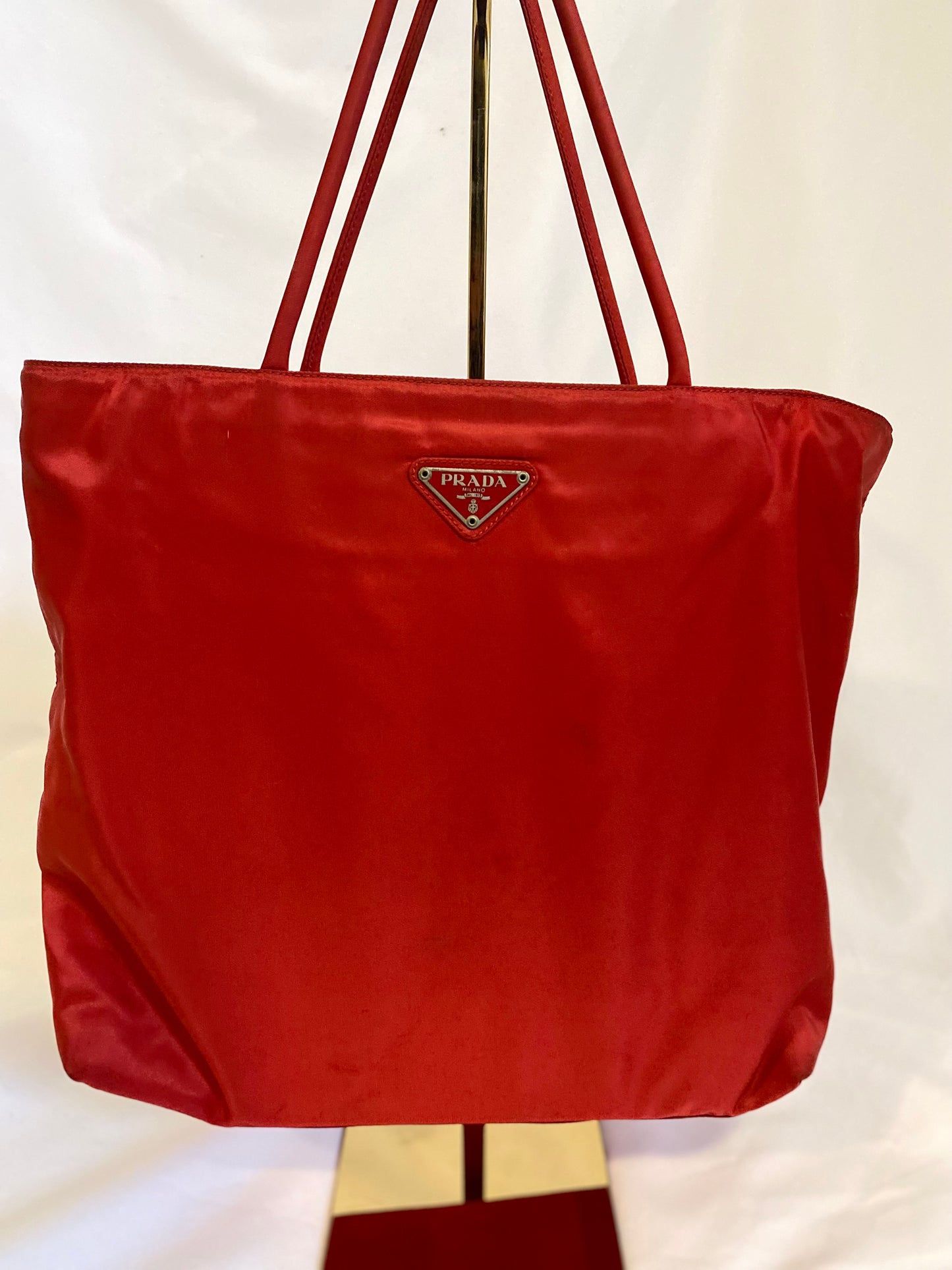 Red Prada Tote Bag