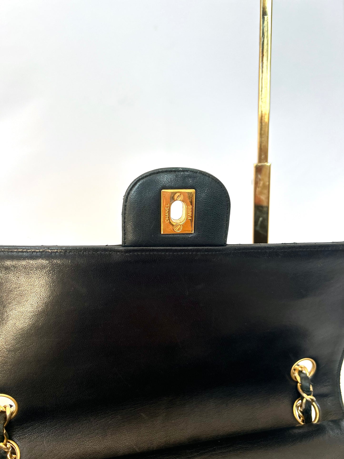 Authentic Vintage Medium Lambskin Chanel Classic Flap
