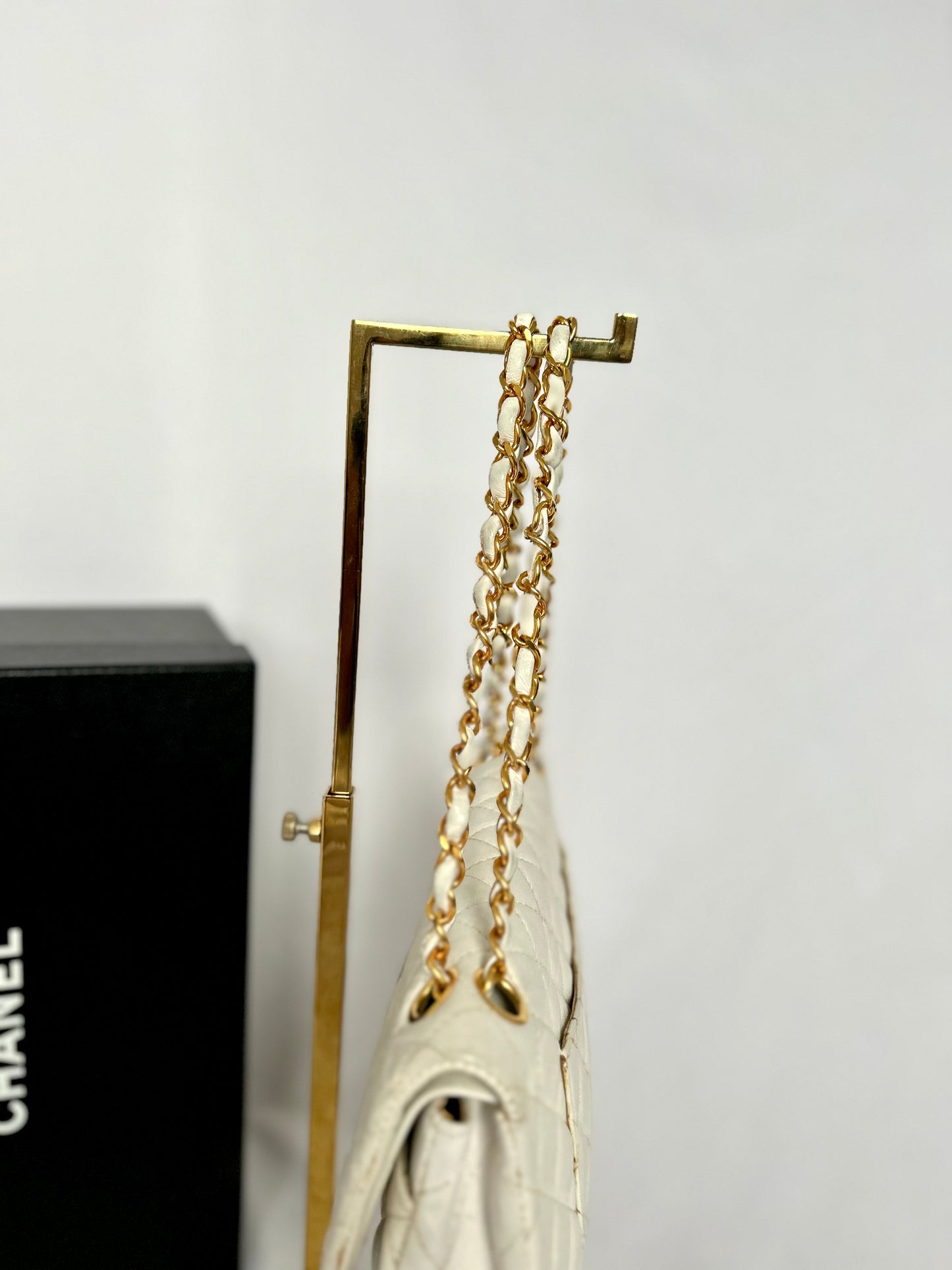 Chanel Vintage White Classic Flap