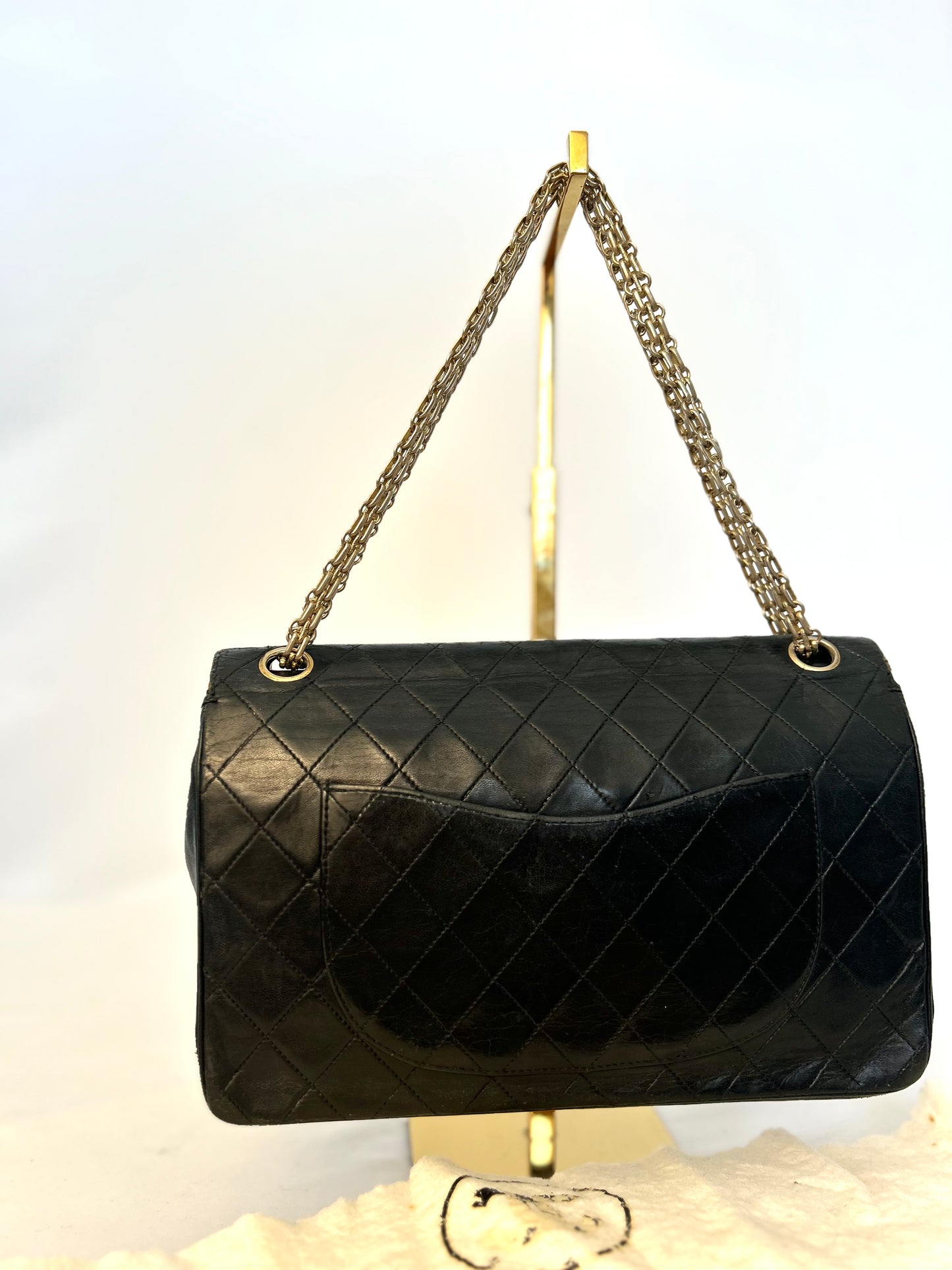 Authentic Chanel Medium Lambskin Classic Flap Bag