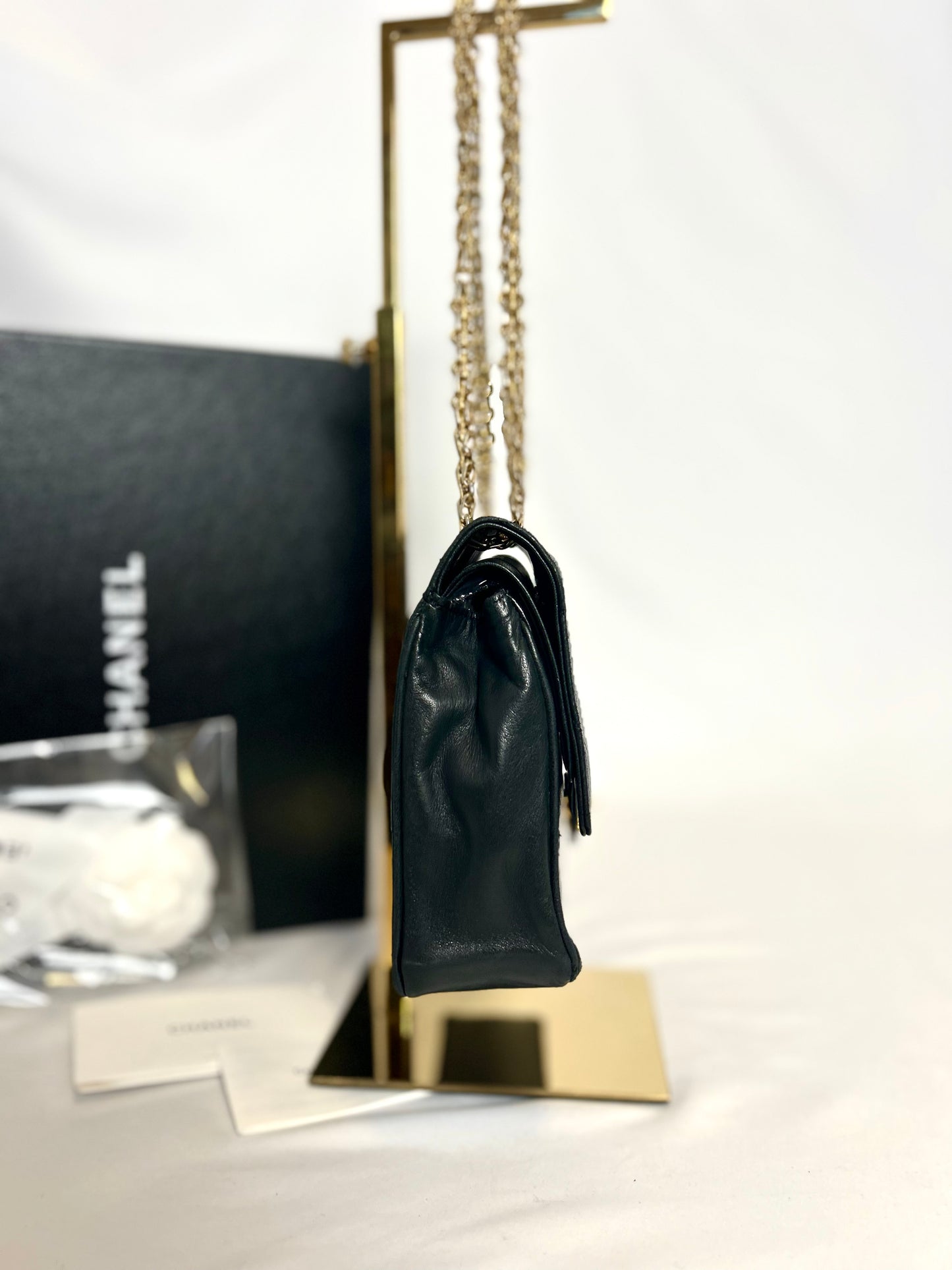 Authentic Medium Chanel Lambskin Classic Flap