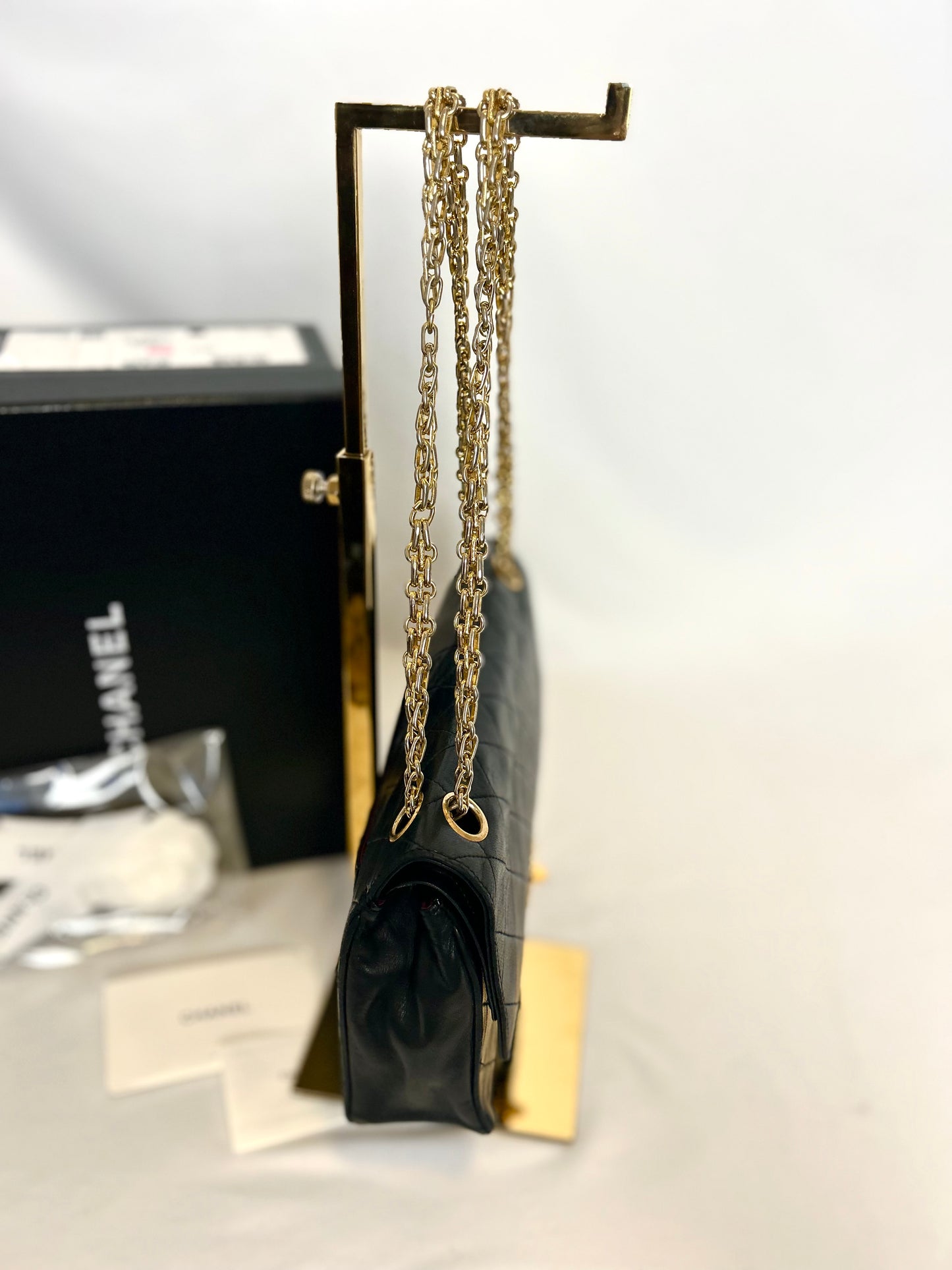 Authentic Medium Chanel Lambskin Classic Flap