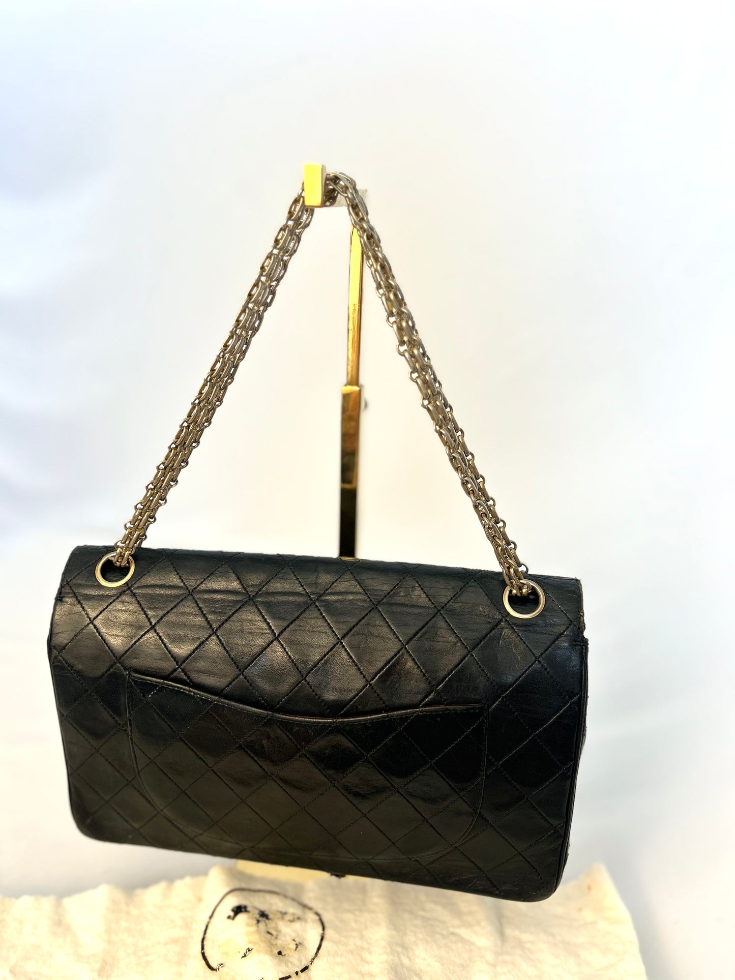 Authentic Chanel Medium Lambskin Classic Flap Bag