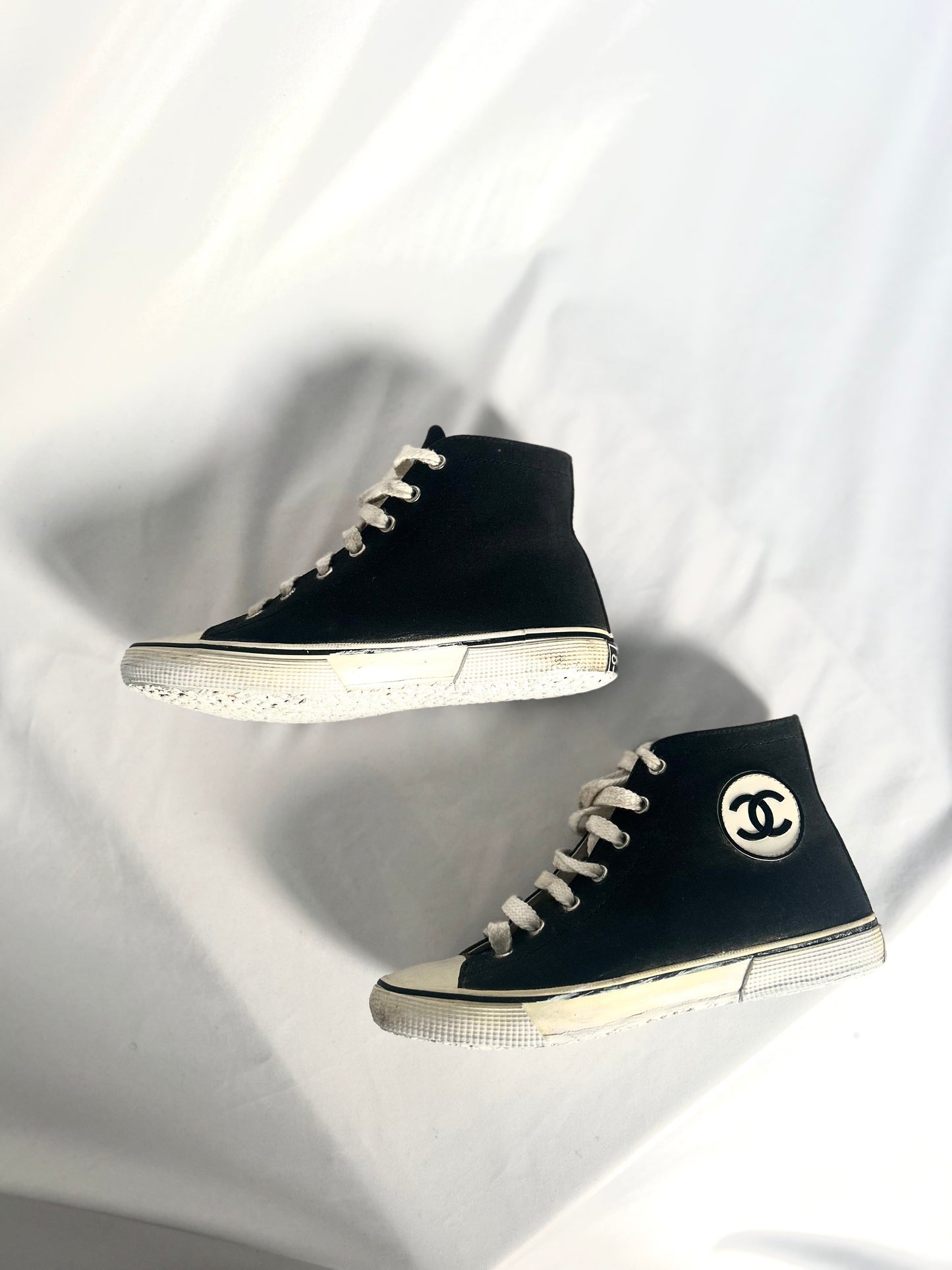 Chocolate Brown Chanel 1980s Vintage Medium Lambskin Classic Flap & Chanel Sneakers