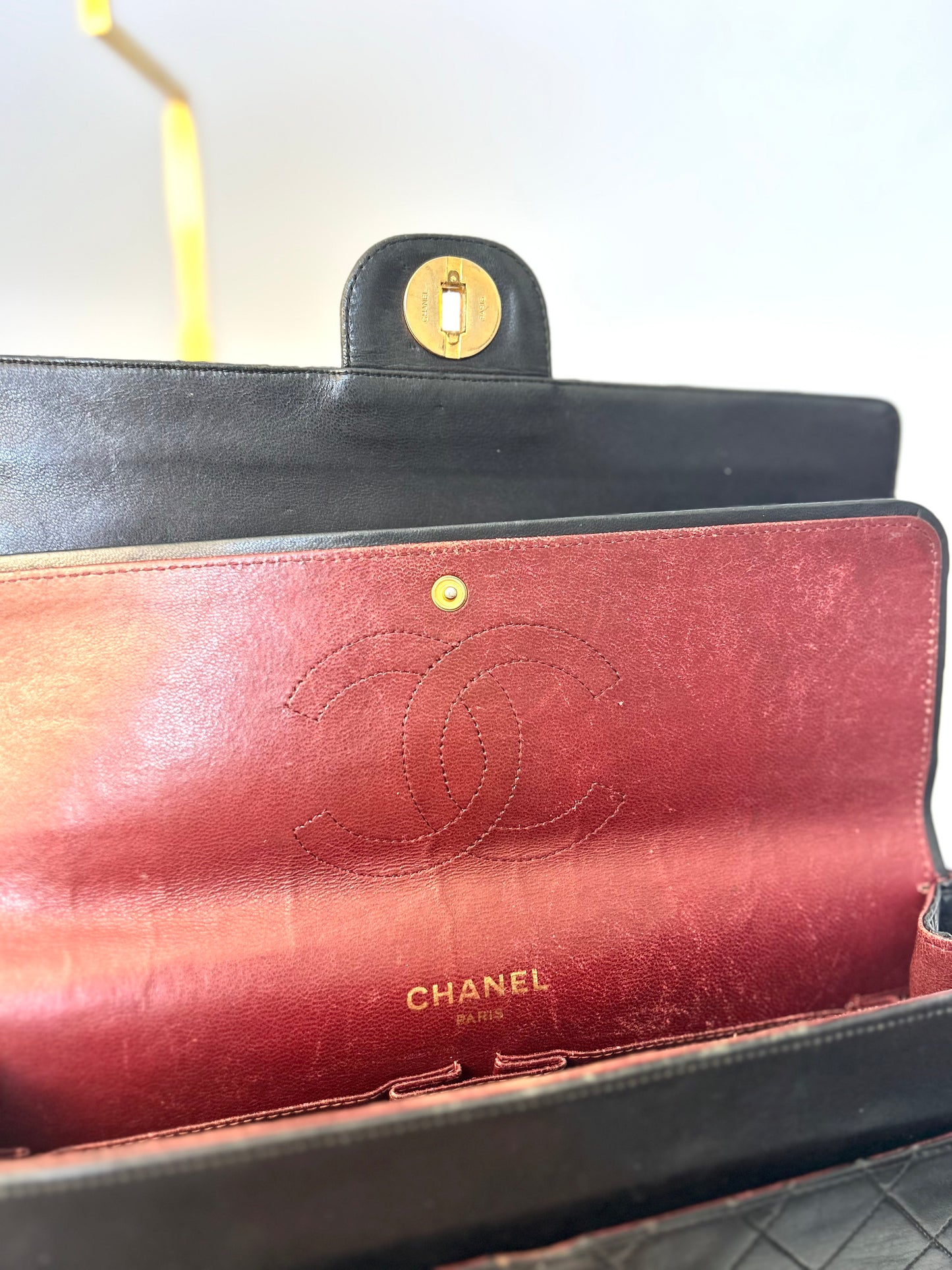 Authentic Chanel Medium Lambskin Classic Flap Bag