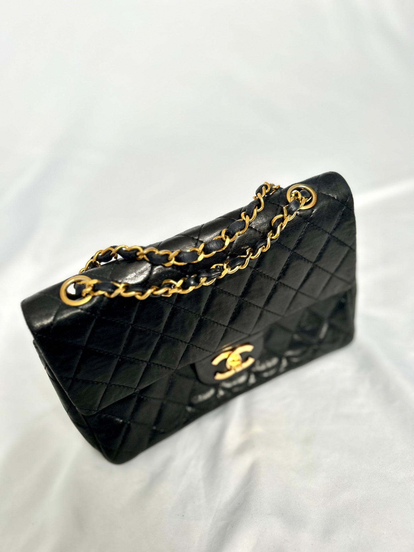 Chanel Black Lambskin Small Class Flap