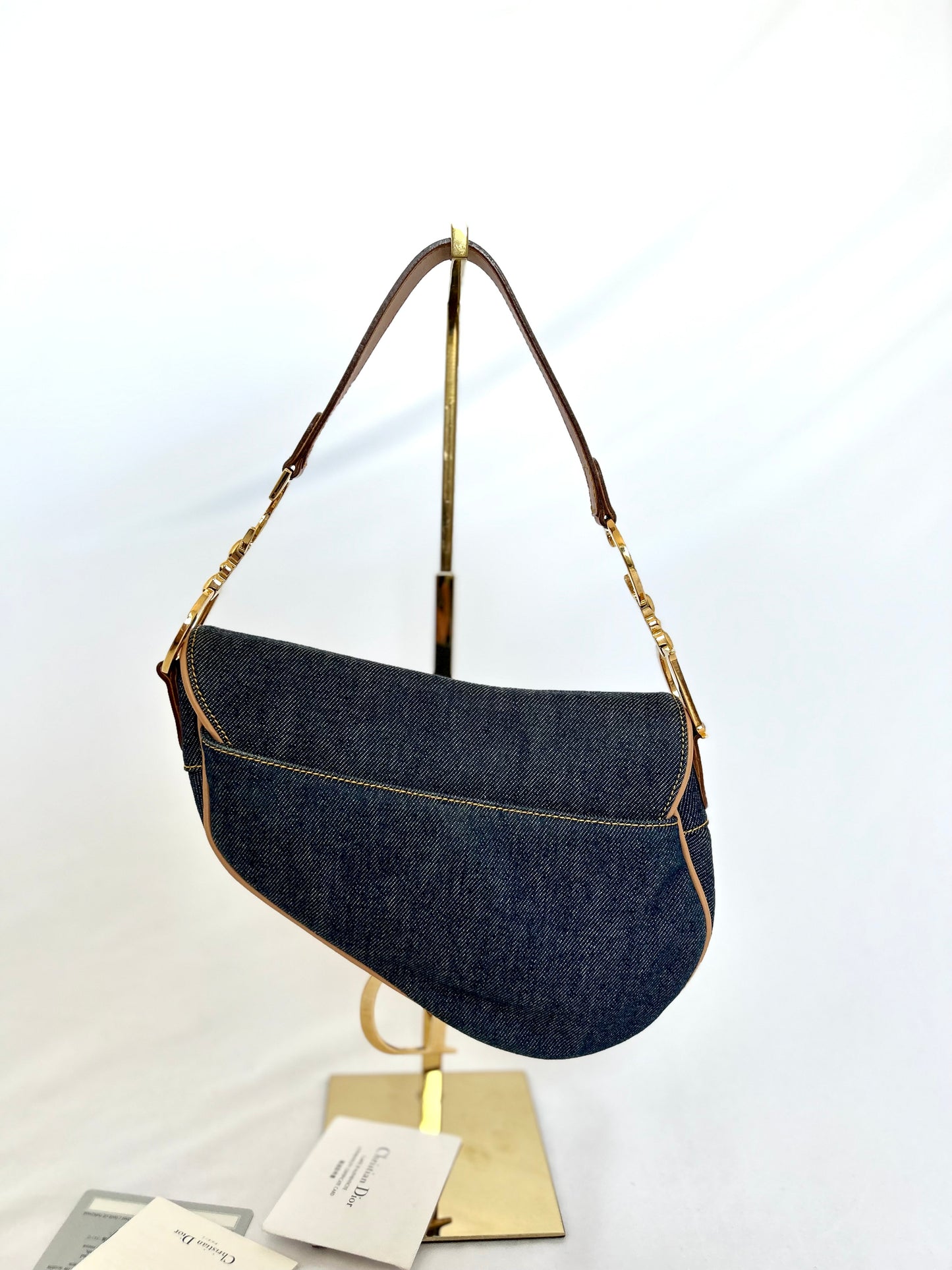 Dior Denim Saddle Bag