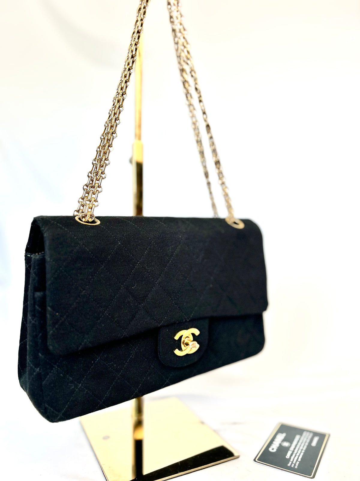 Authentic Chanel Jersey Classic Flap