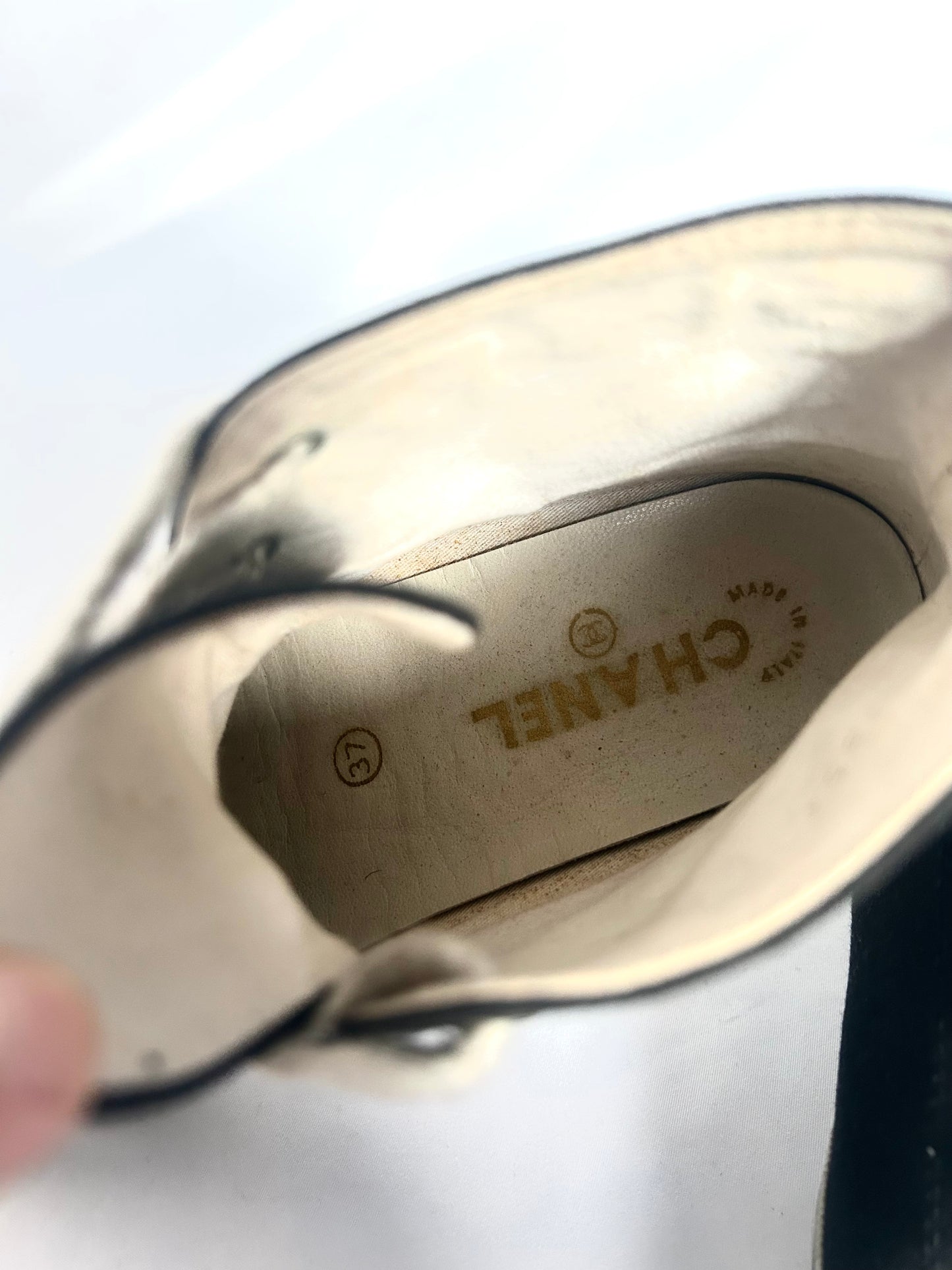 Chocolate Brown Chanel 1980s Vintage Medium Lambskin Classic Flap & Chanel Sneakers