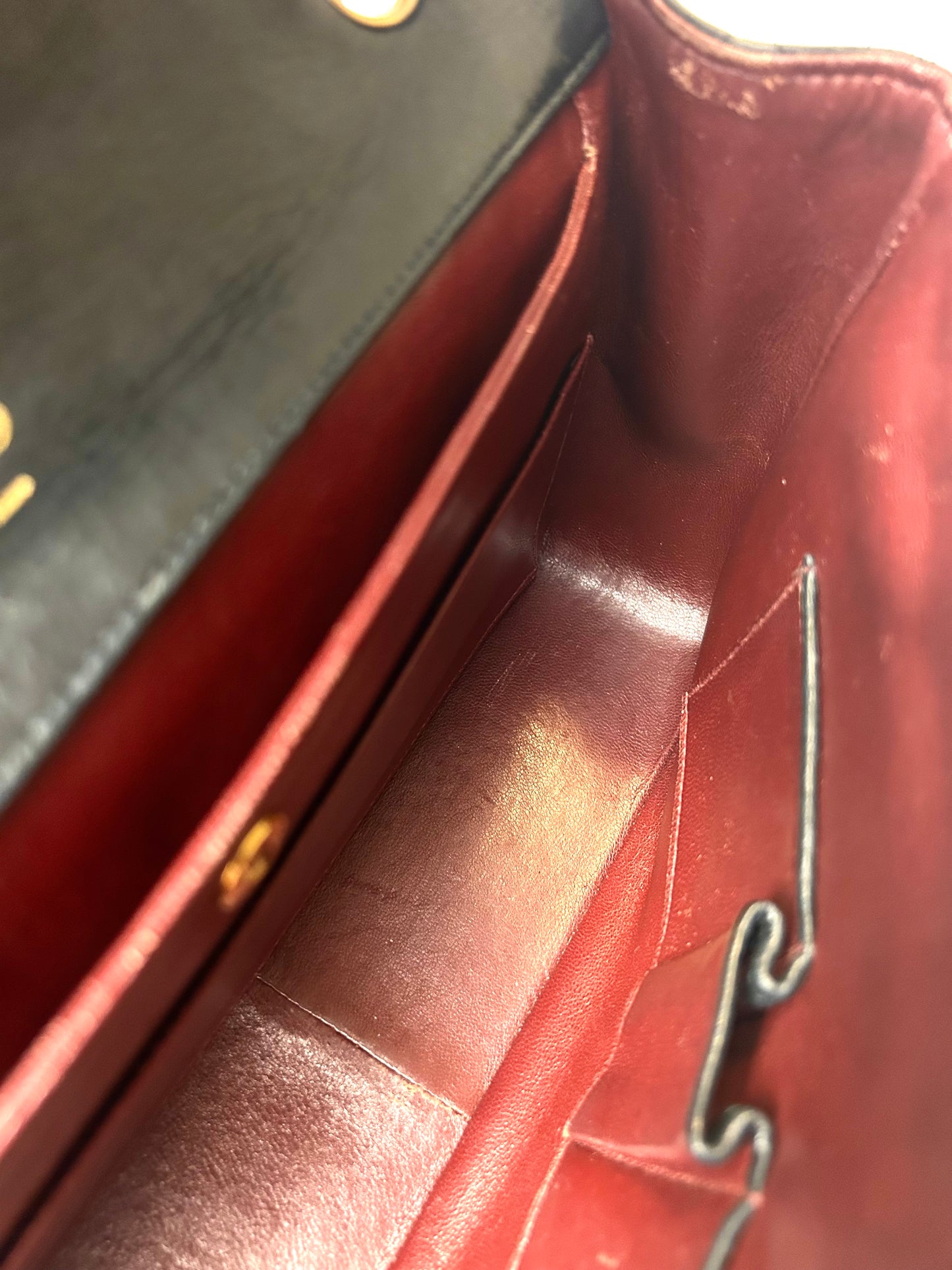 Authentic 1990s Chanel Single Lambskin Flap Bag