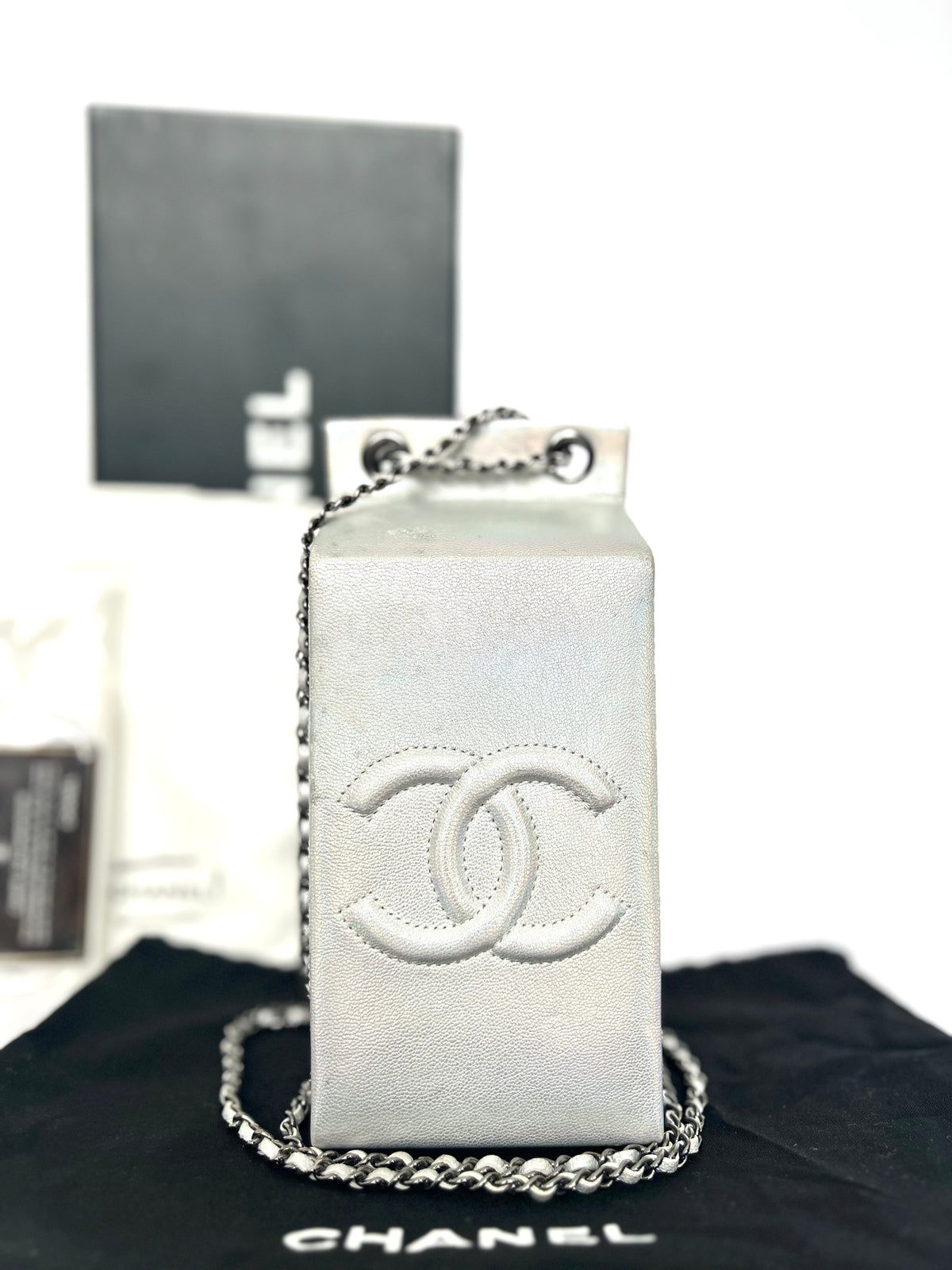 Extremely Rare Iridescent Lait de Coco Runway 2014 Milk Carton