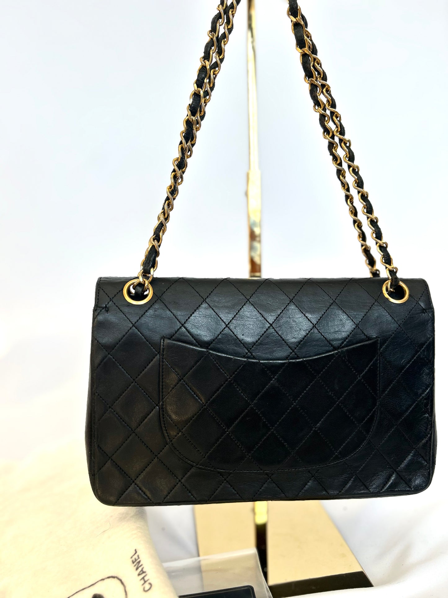 Authentic Vintage Medium Lambskin Chanel Classic Flap
