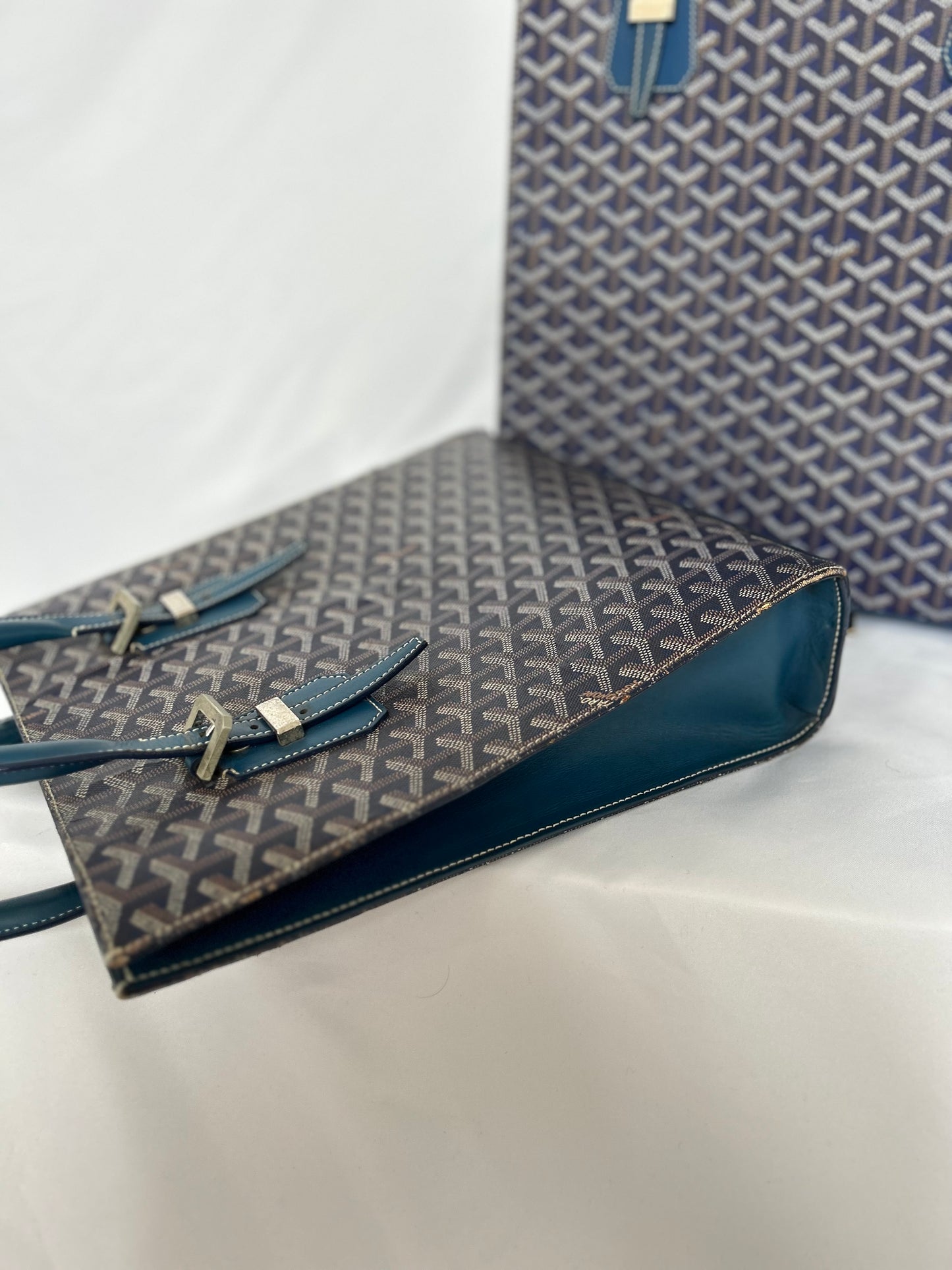 Goyard Comores Tote Bag PM (has chipped top corner)