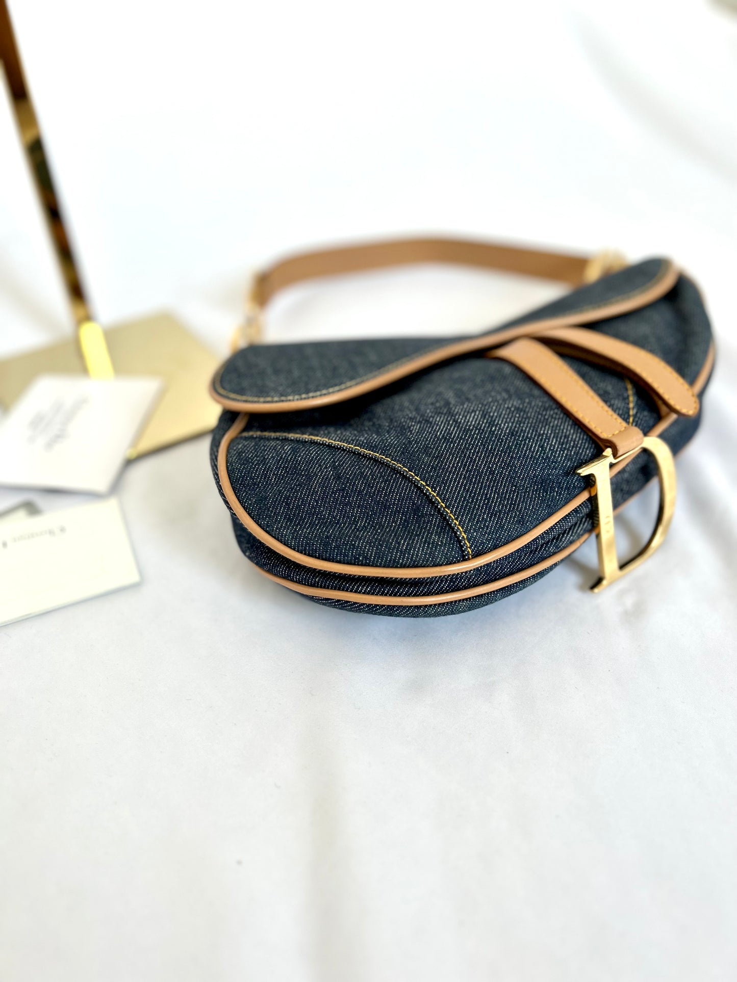 Dior Denim Saddle Bag