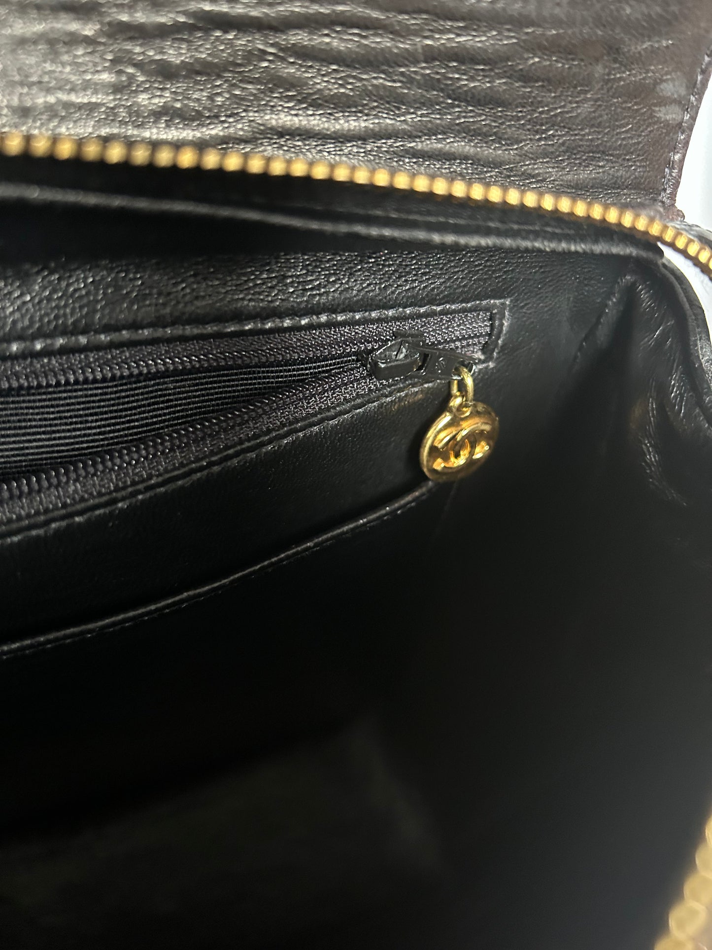 Chanel Patent Leather Jumbo CC Backpack