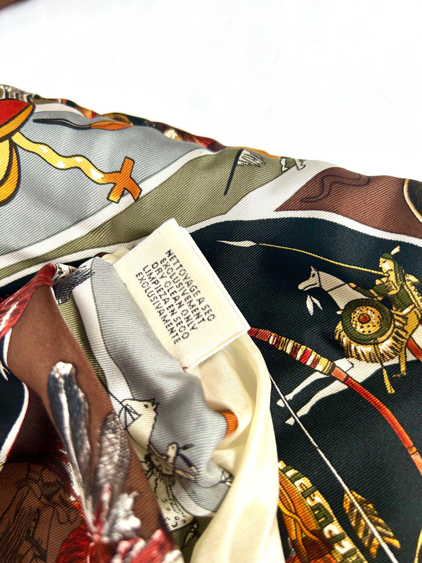 Archival Hermes Silk Detachable Sleeve Jacket Coat designed by Martin Margiela