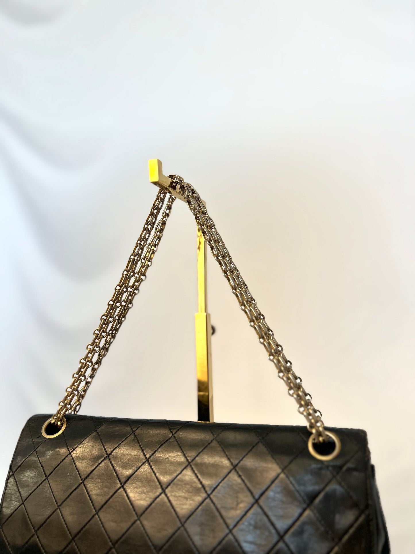 Authentic Chanel Medium Lambskin Classic Flap Bag