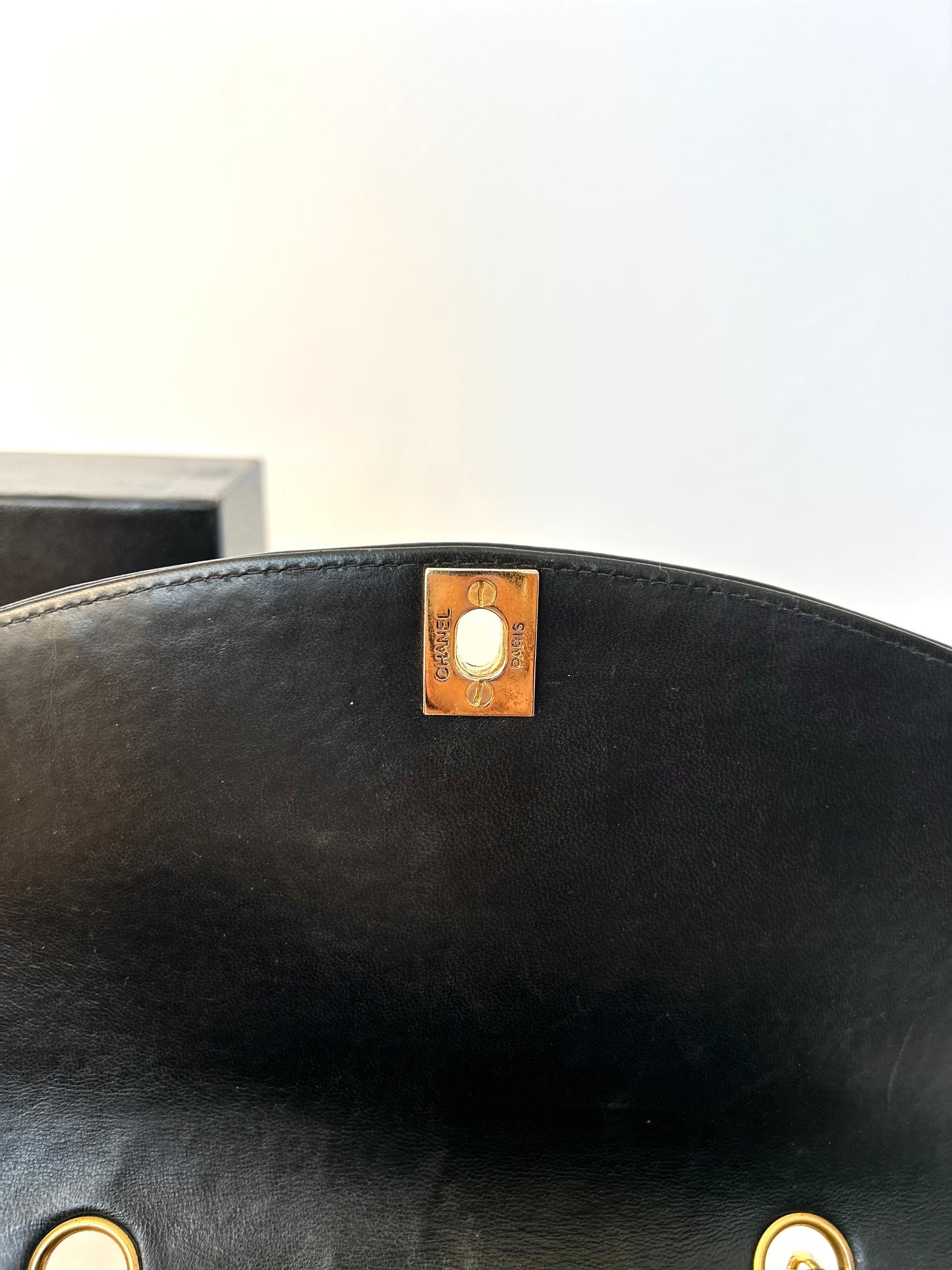 Authentic Chanel Patent Leather Small Diana Flap Bag