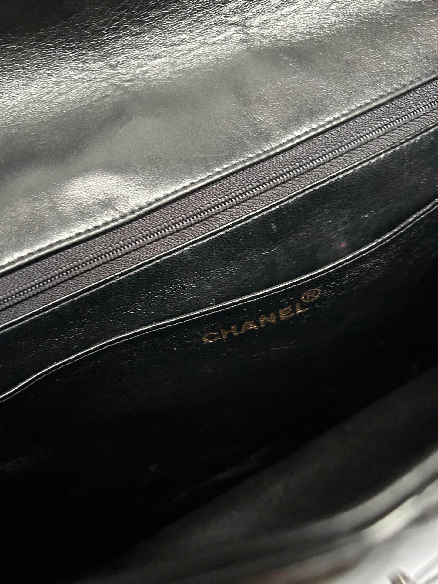 Chanel So-Black Medium Diana Patent Flap Bag