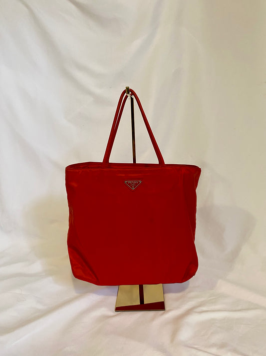 Red Prada Tote Bag