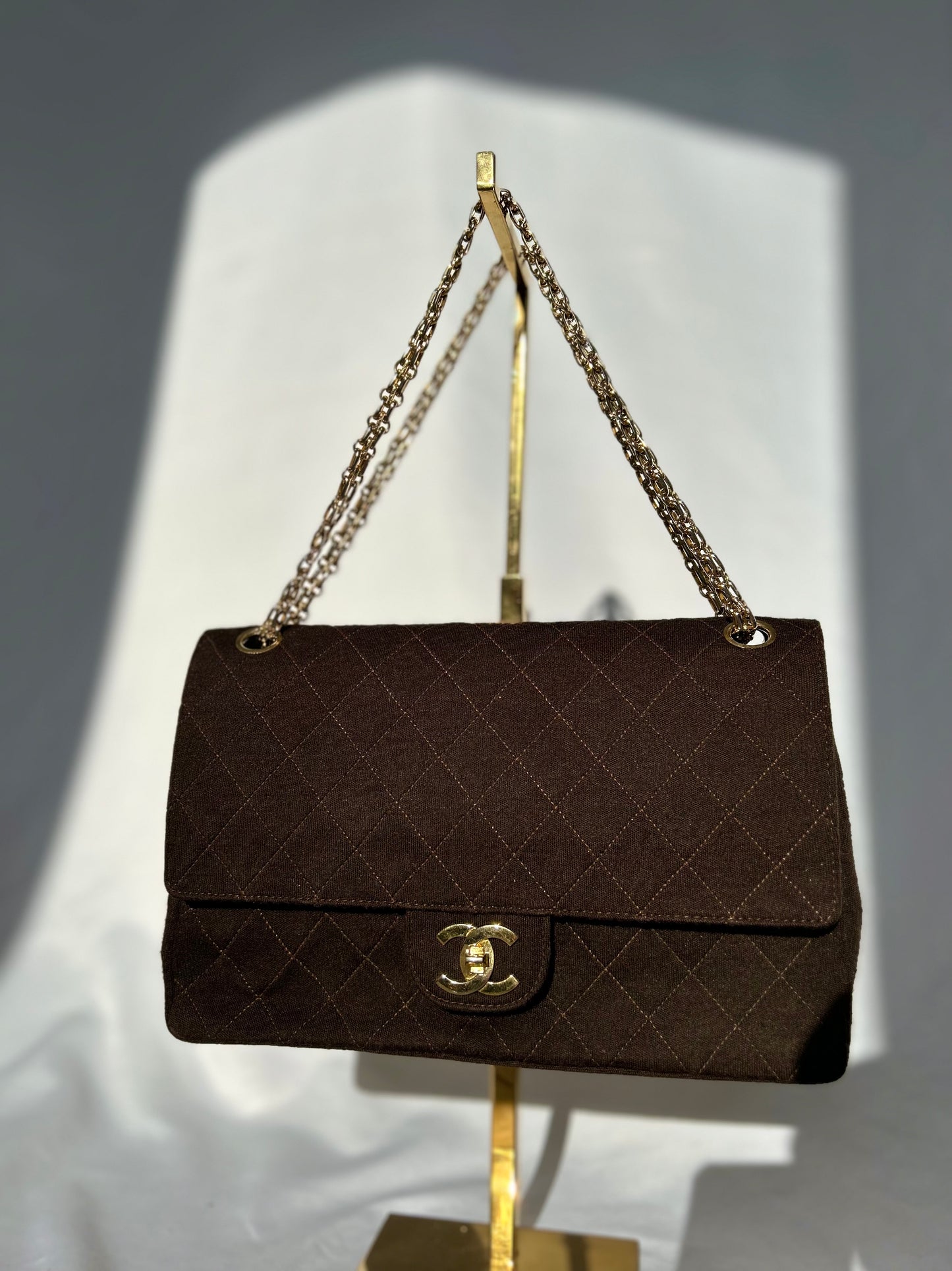 Chocolate Brown Soft Classic Flap