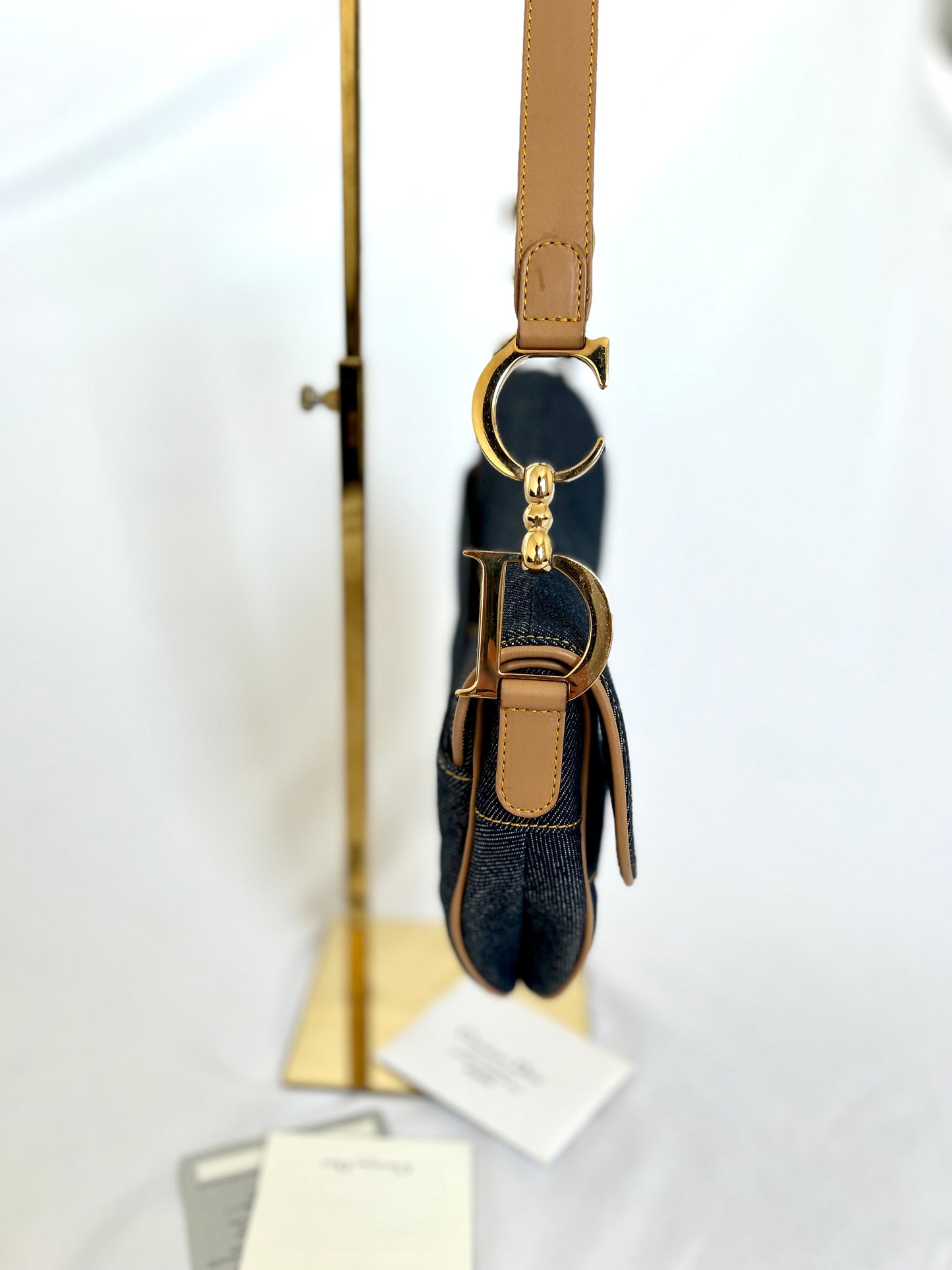 Dior Denim Saddle Bag