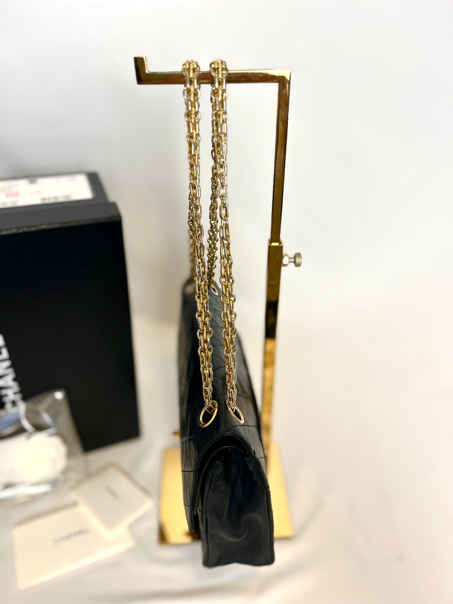 Authentic Medium Chanel Lambskin Classic Flap