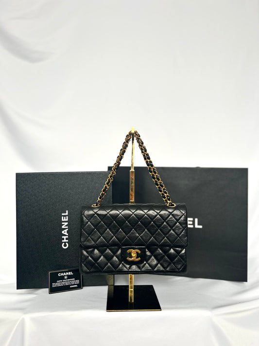Chanel Black Lambskin Classic Flap