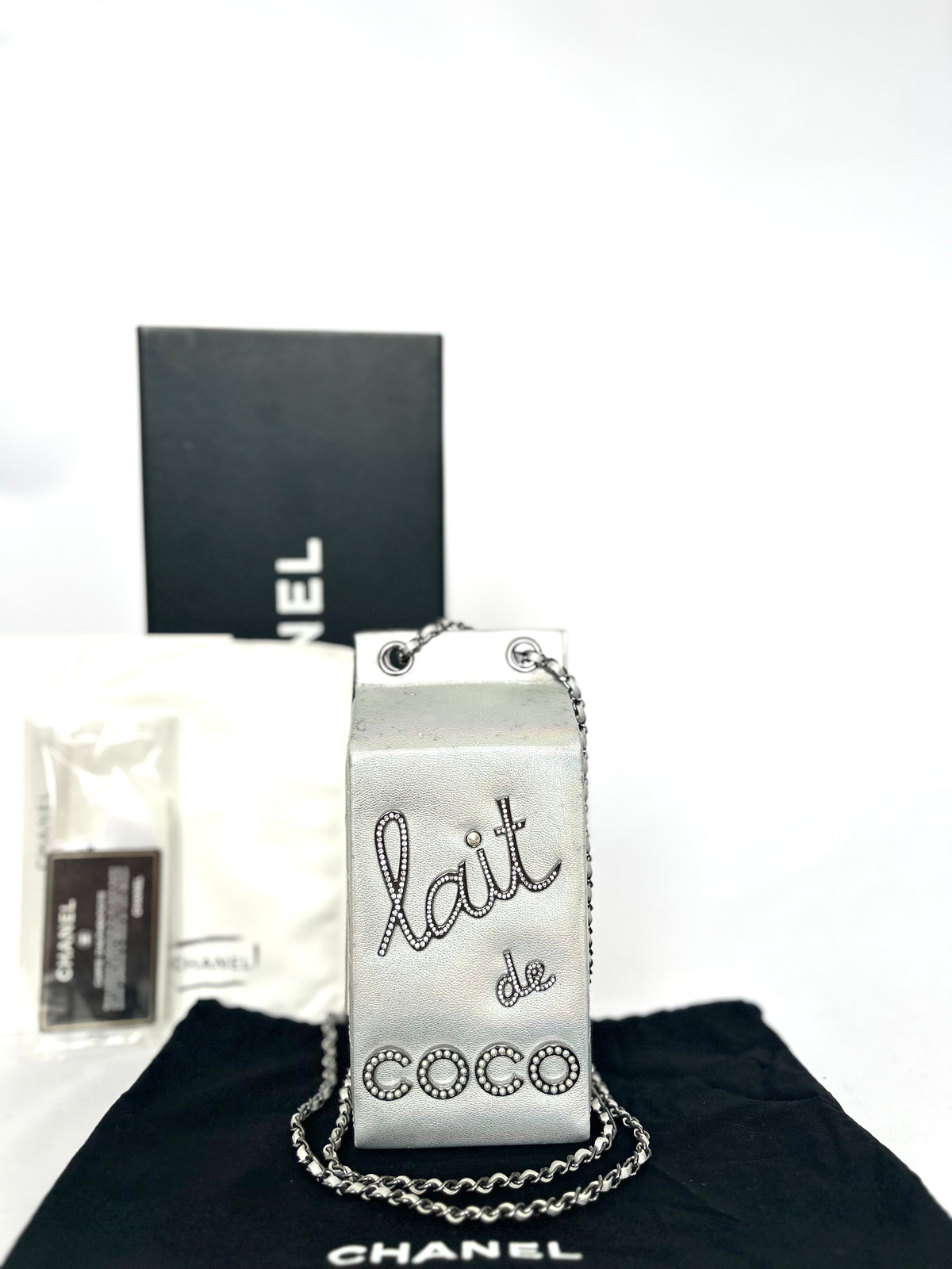 Extremely Rare Iridescent Lait de Coco Runway 2014 Milk Carton