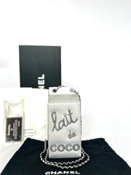 Extremely Rare Iridescent Lait de Coco Runway 2014 Milk Carton