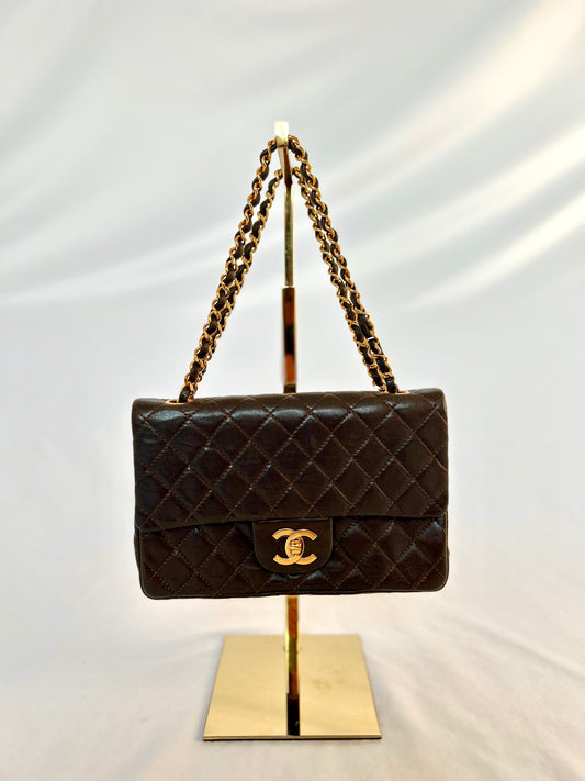 Chocolate Brown Chanel Classic Flap