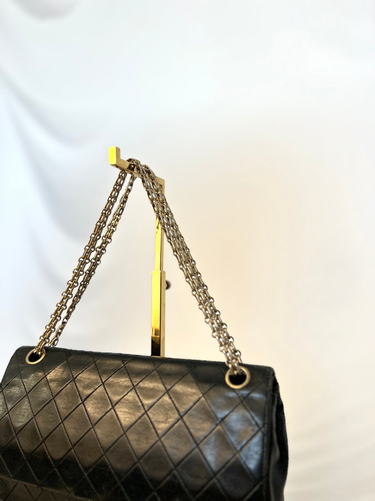 Authentic Chanel Medium Lambskin Classic Flap Bag