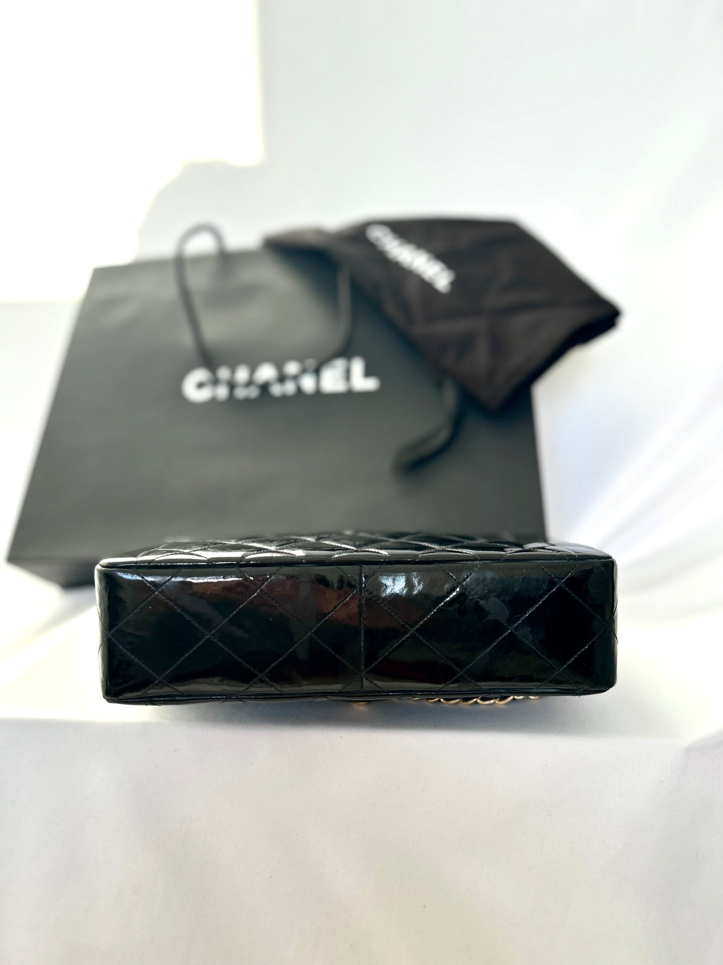 Chanel Patent Leather Single Flap Bag