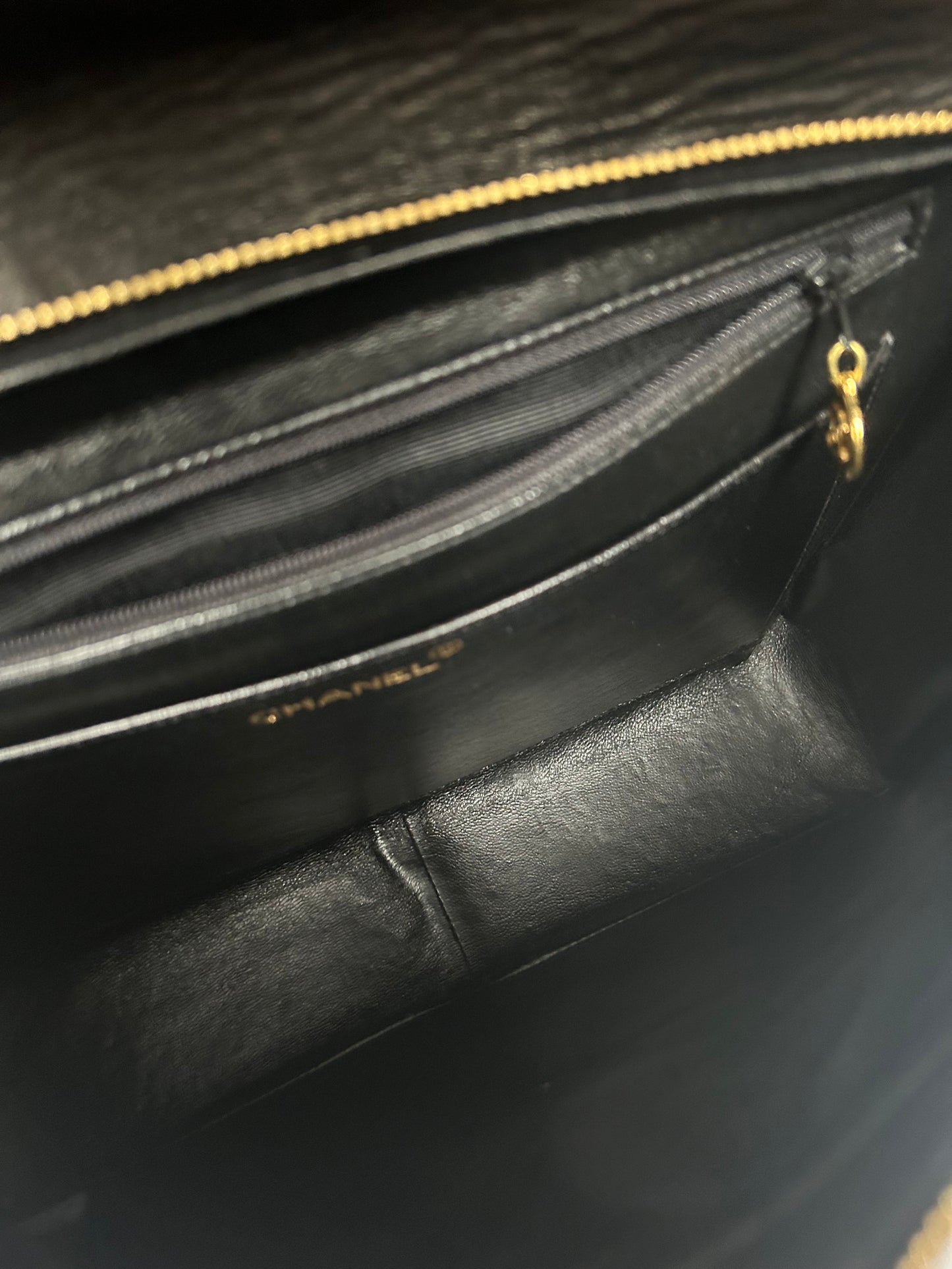 Chanel Patent Leather Jumbo CC Backpack