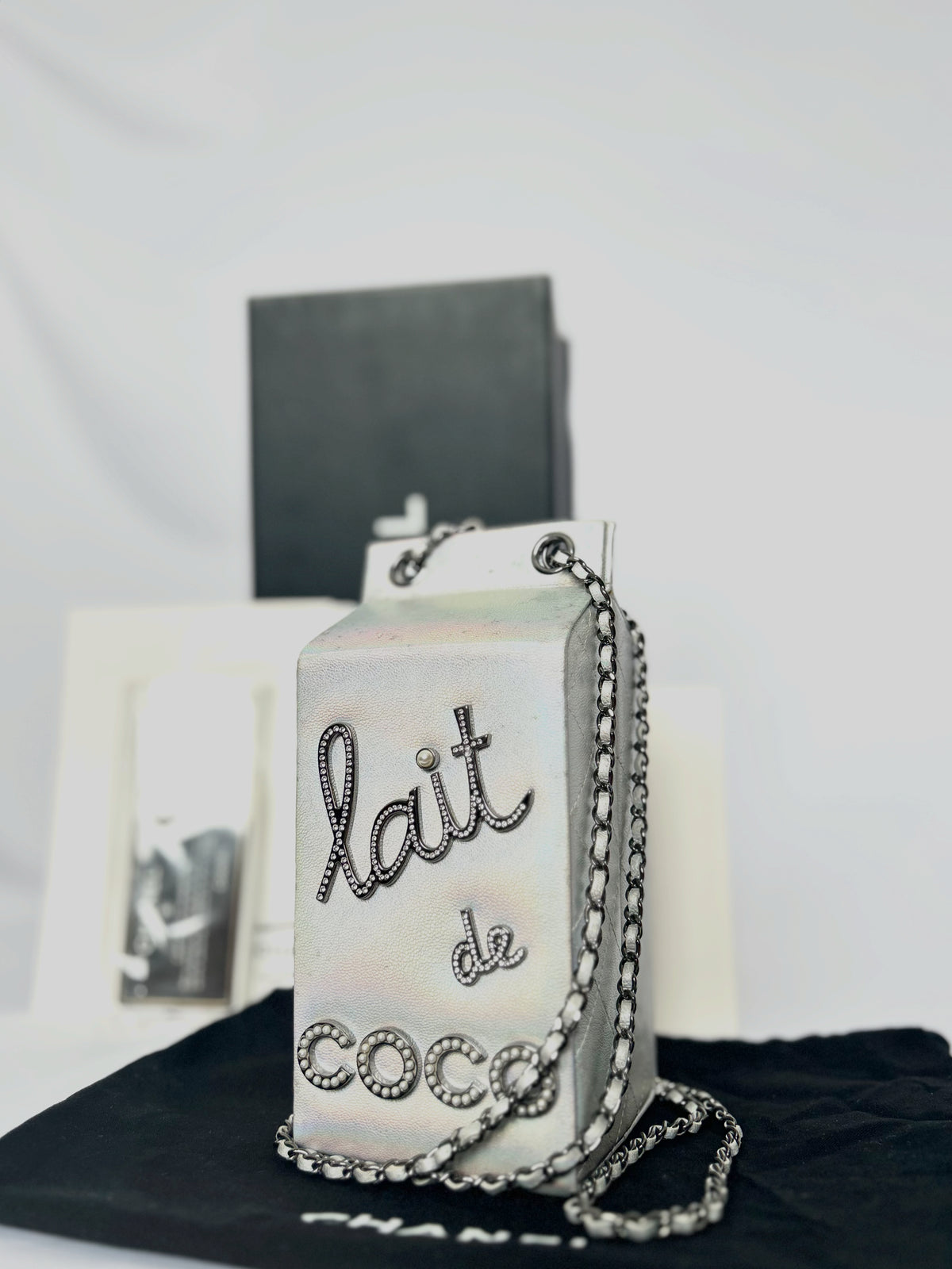 Extremely Rare Iridescent Lait de Coco Runway 2014 Milk Carton