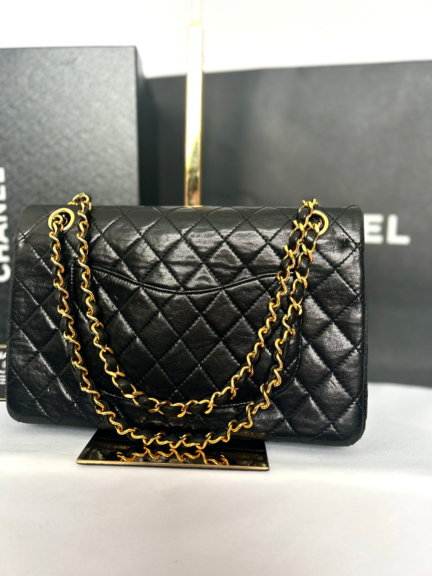 Chanel Black Lambskin Classic Flap