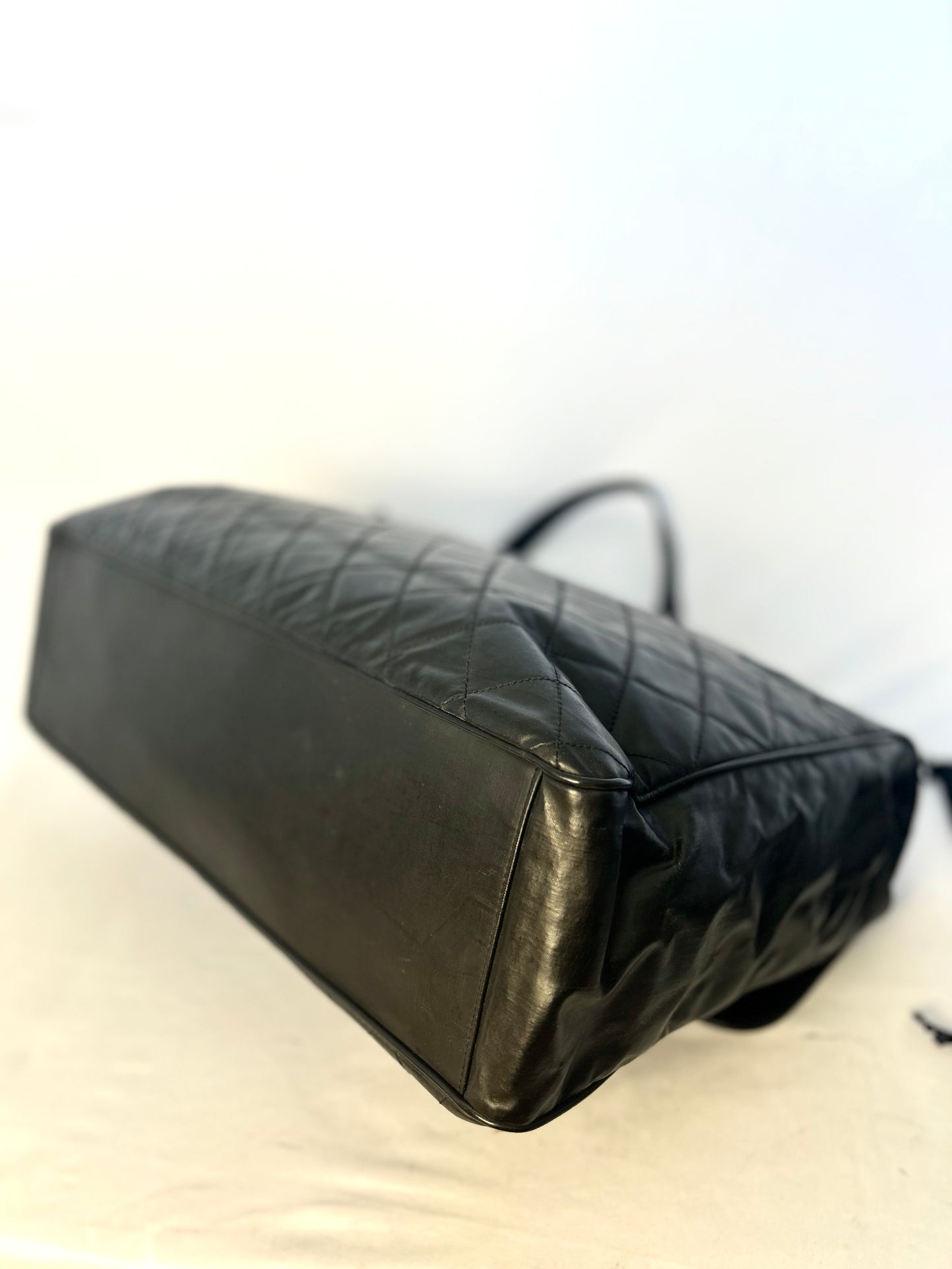 Black Calfskin XXL Supermodel Flap Bag
