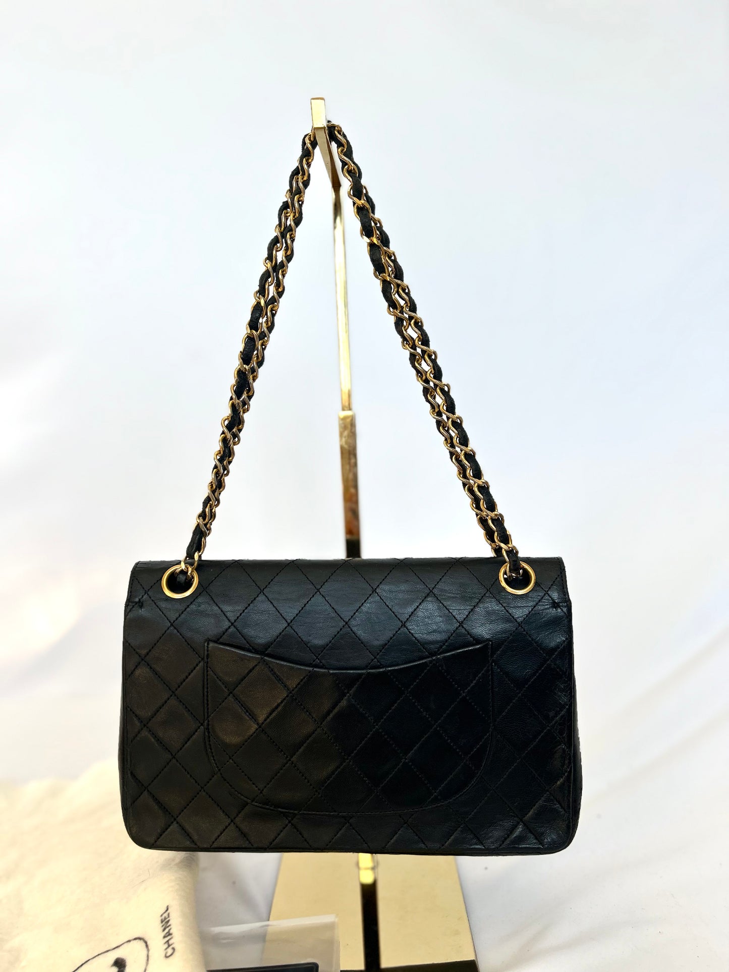 Authentic Vintage Medium Lambskin Chanel Classic Flap