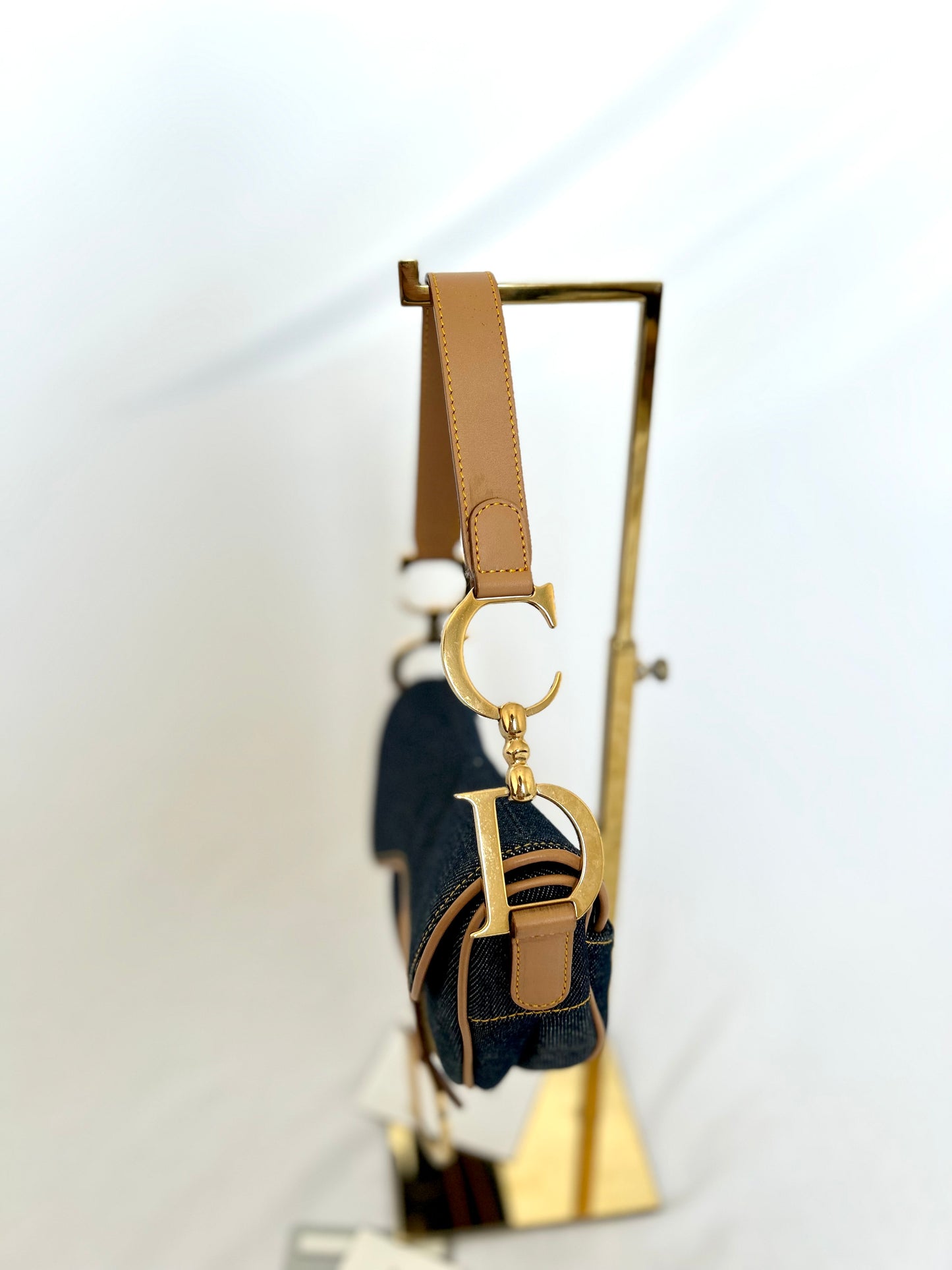 Dior Denim Saddle Bag