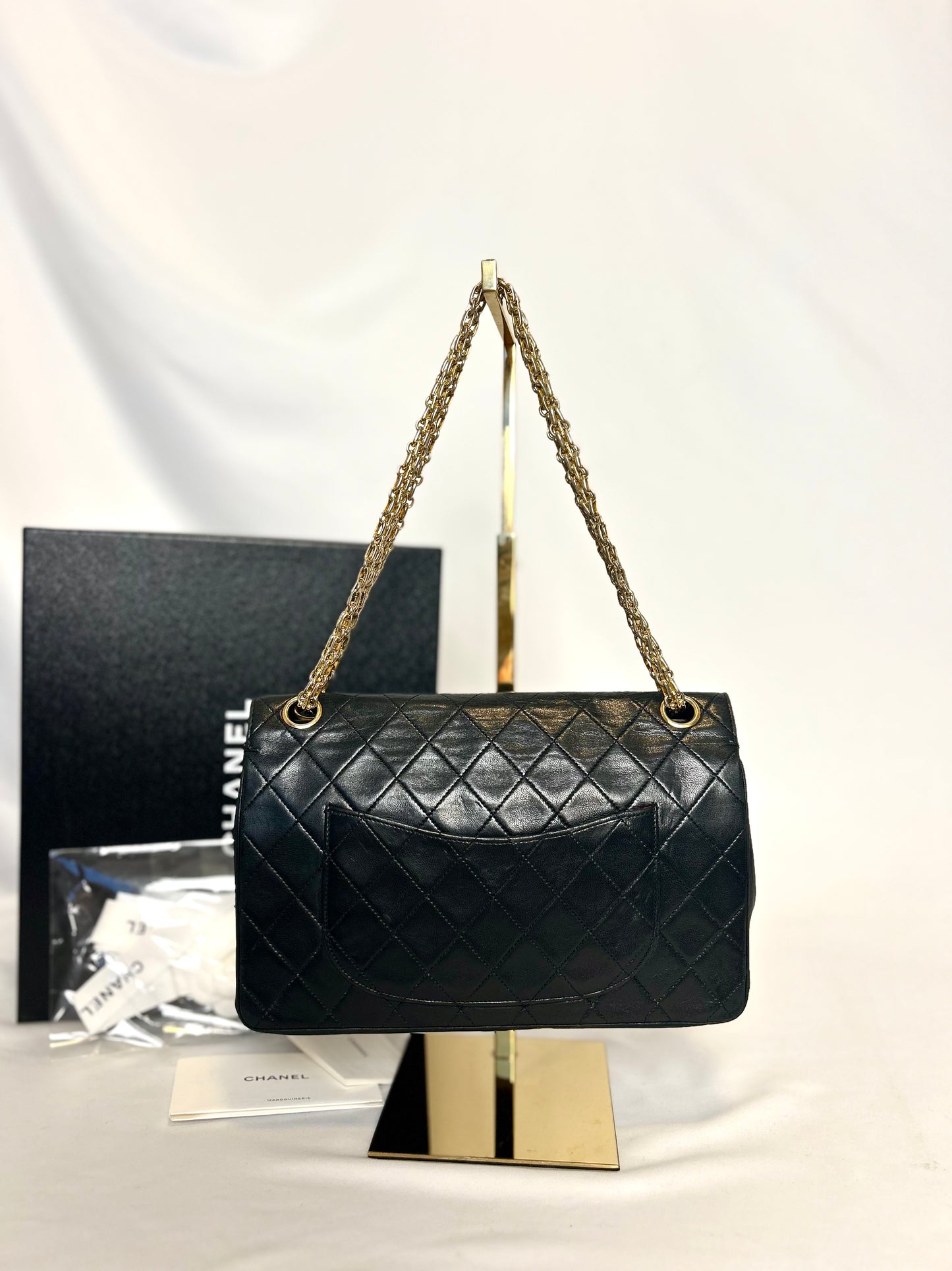 Authentic Medium Chanel Lambskin Classic Flap