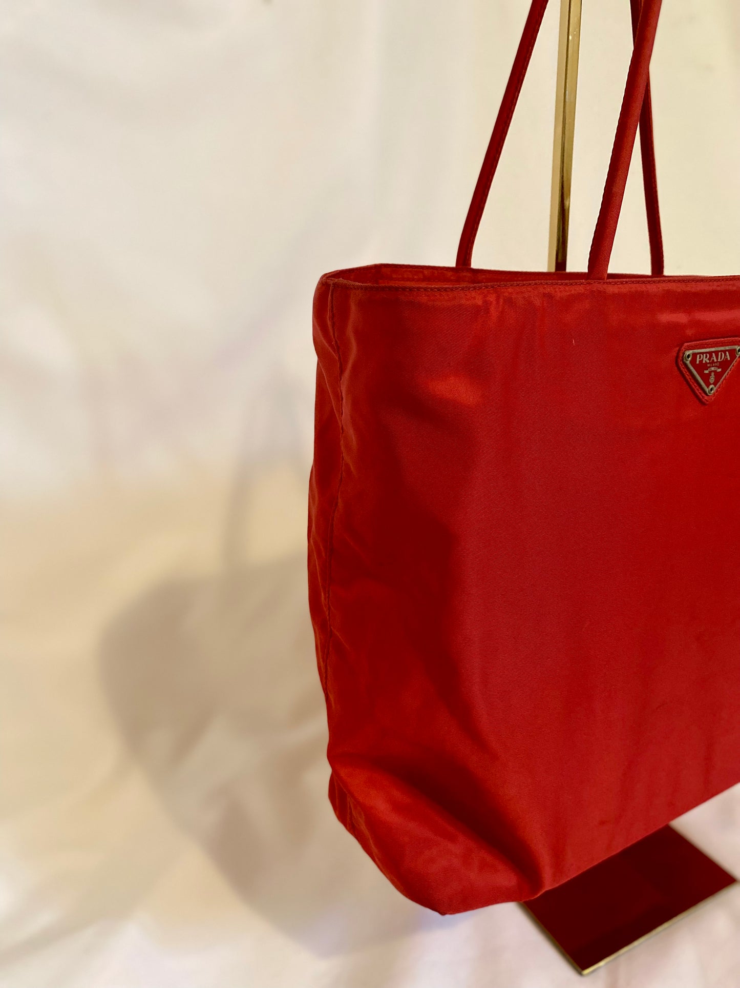 Red Prada Tote Bag