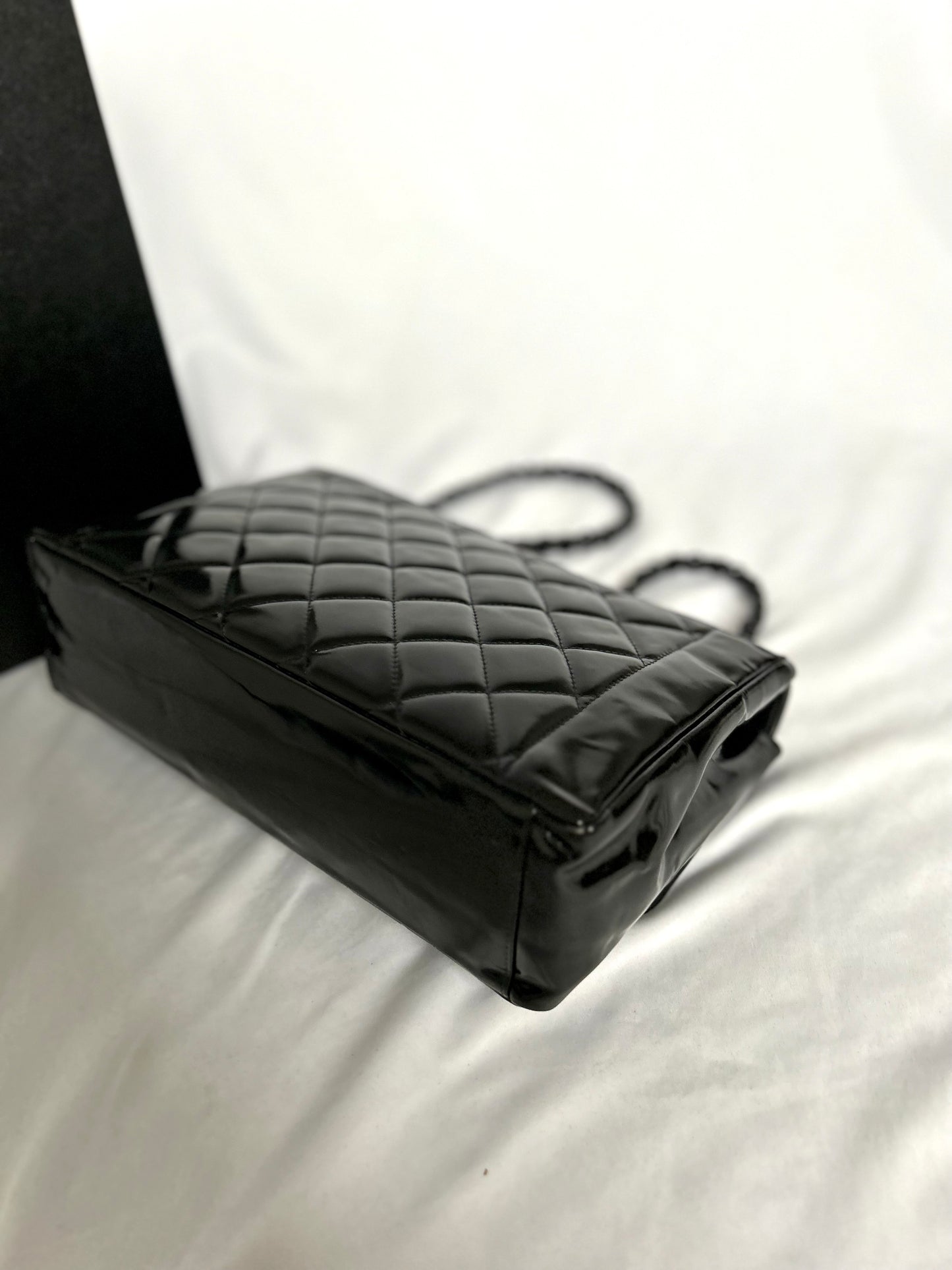 Chanel So-Black Medium Diana Patent Flap Bag