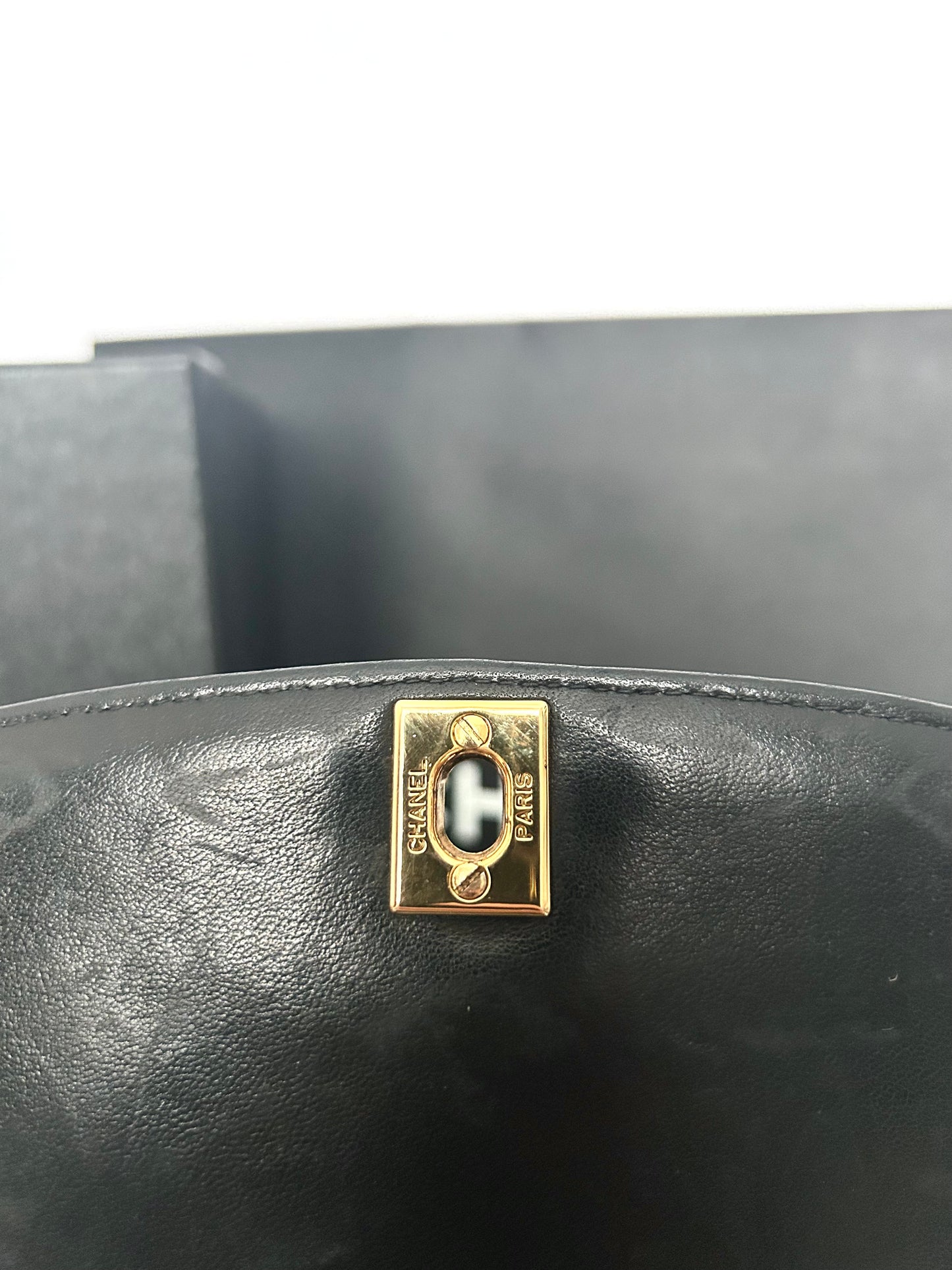 Authentic Chanel Patent Leather Diana Flap Bag