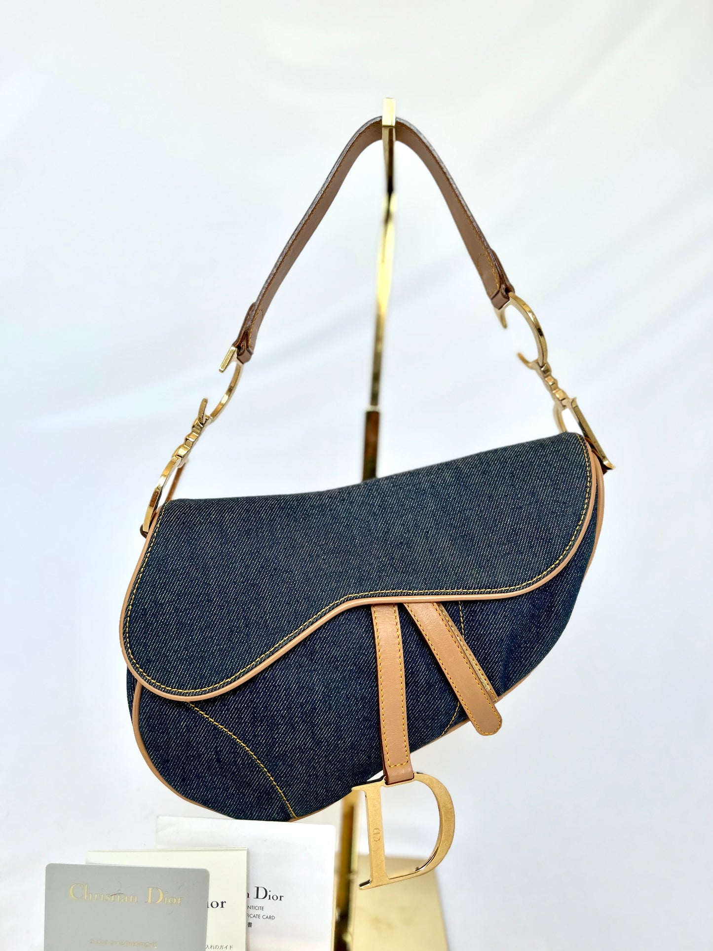 Dior Denim Saddle Bag