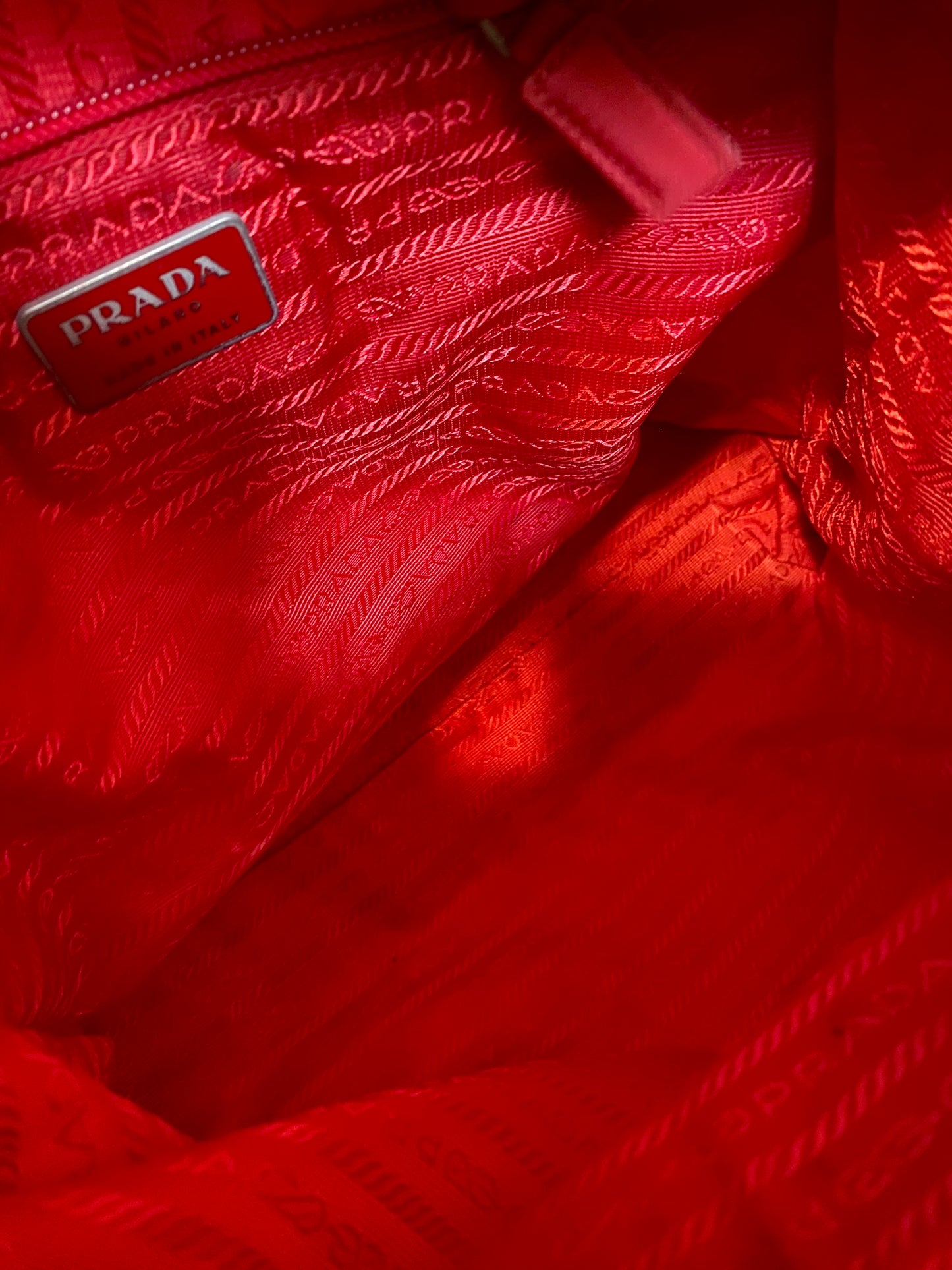 Red Prada Tote Bag