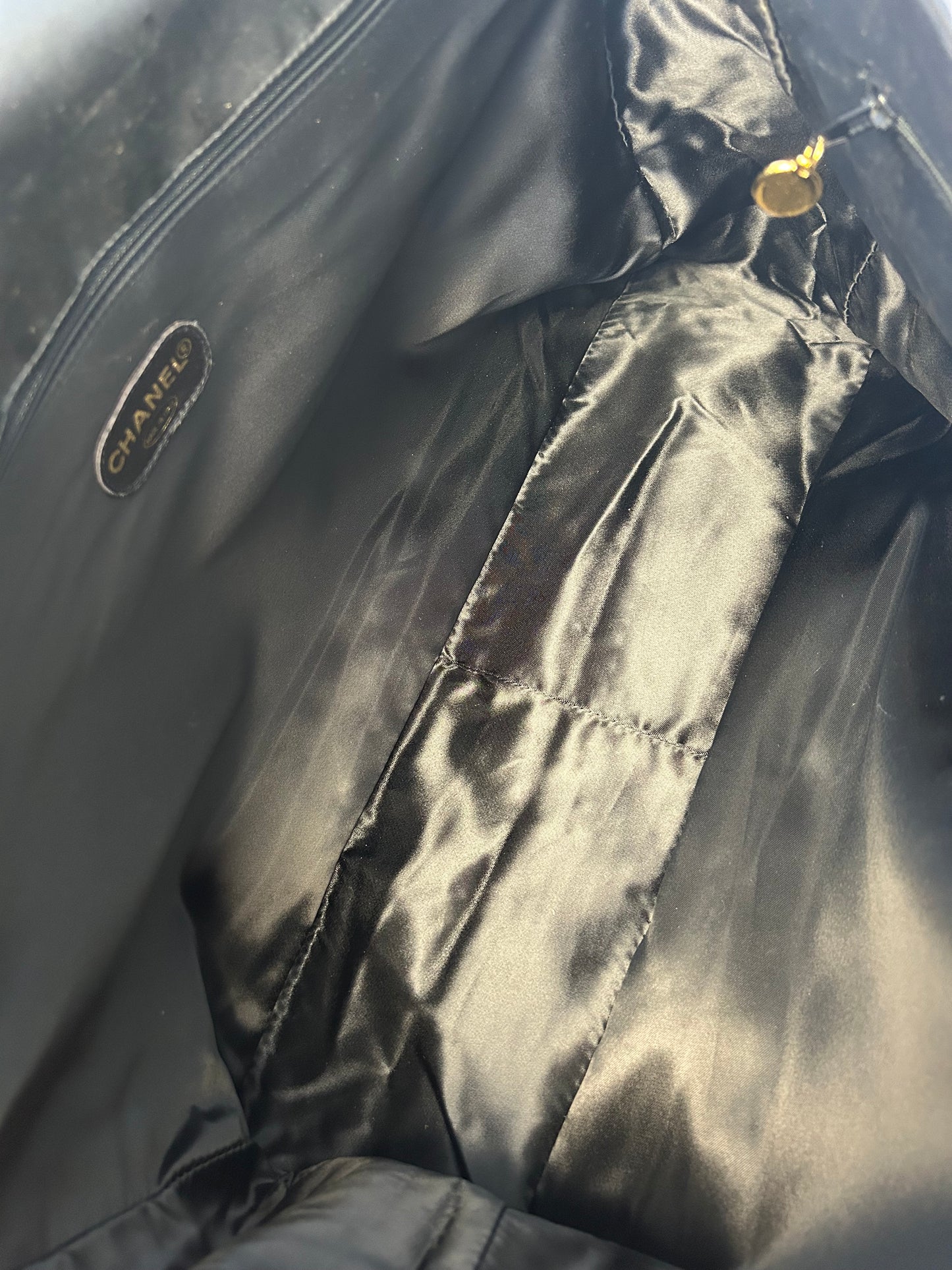 Black Calfskin XXL Supermodel Flap Bag