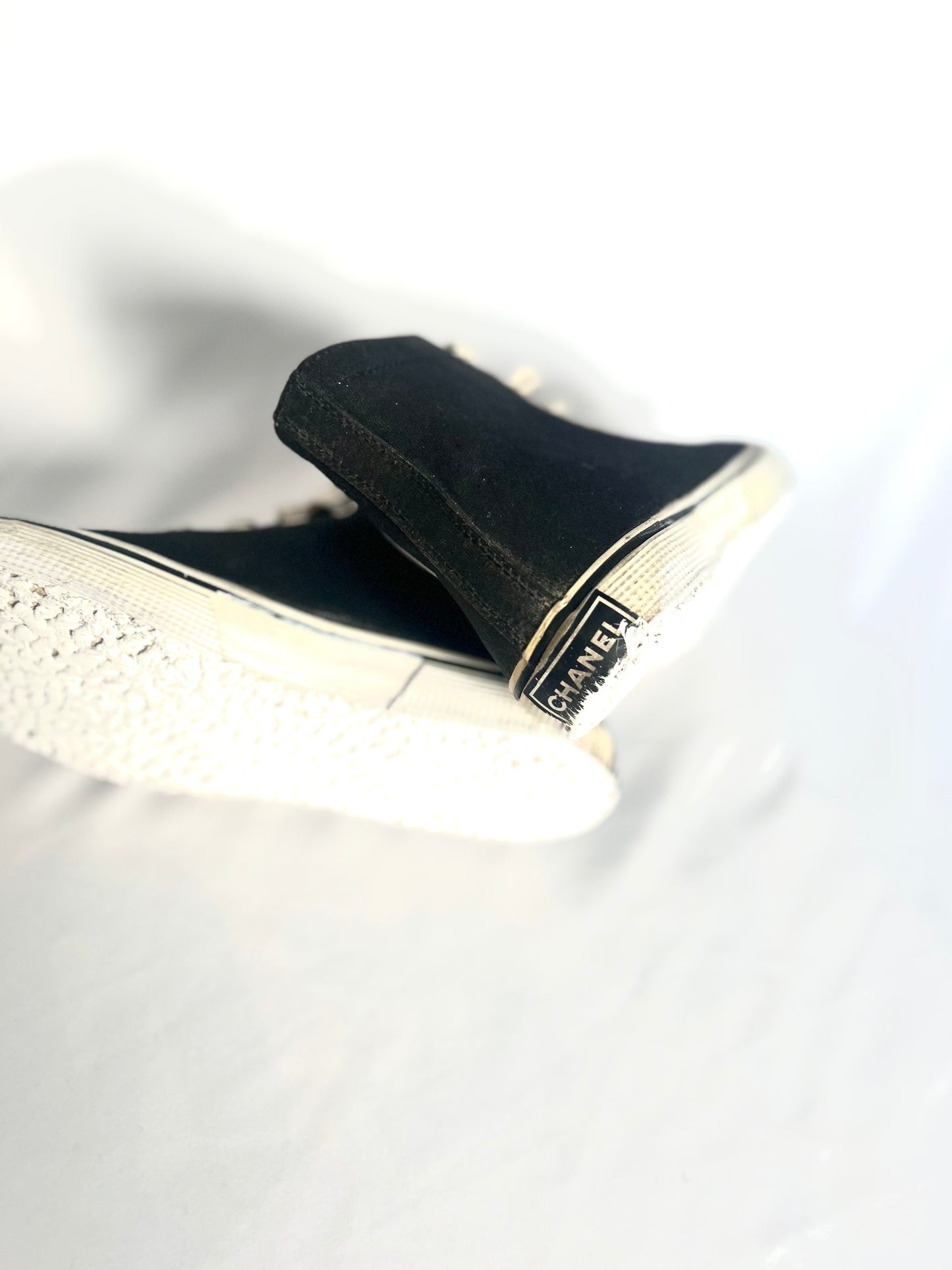 Chocolate Brown Chanel 1980s Vintage Medium Lambskin Classic Flap & Chanel Sneakers